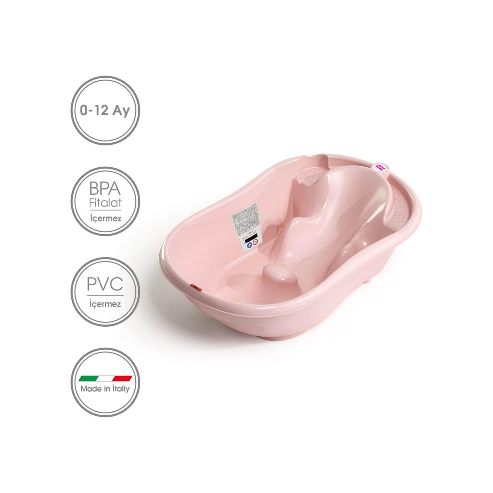 OkBaby Onda Banyo Küveti & Küvet Taşıyıcı / Pembe