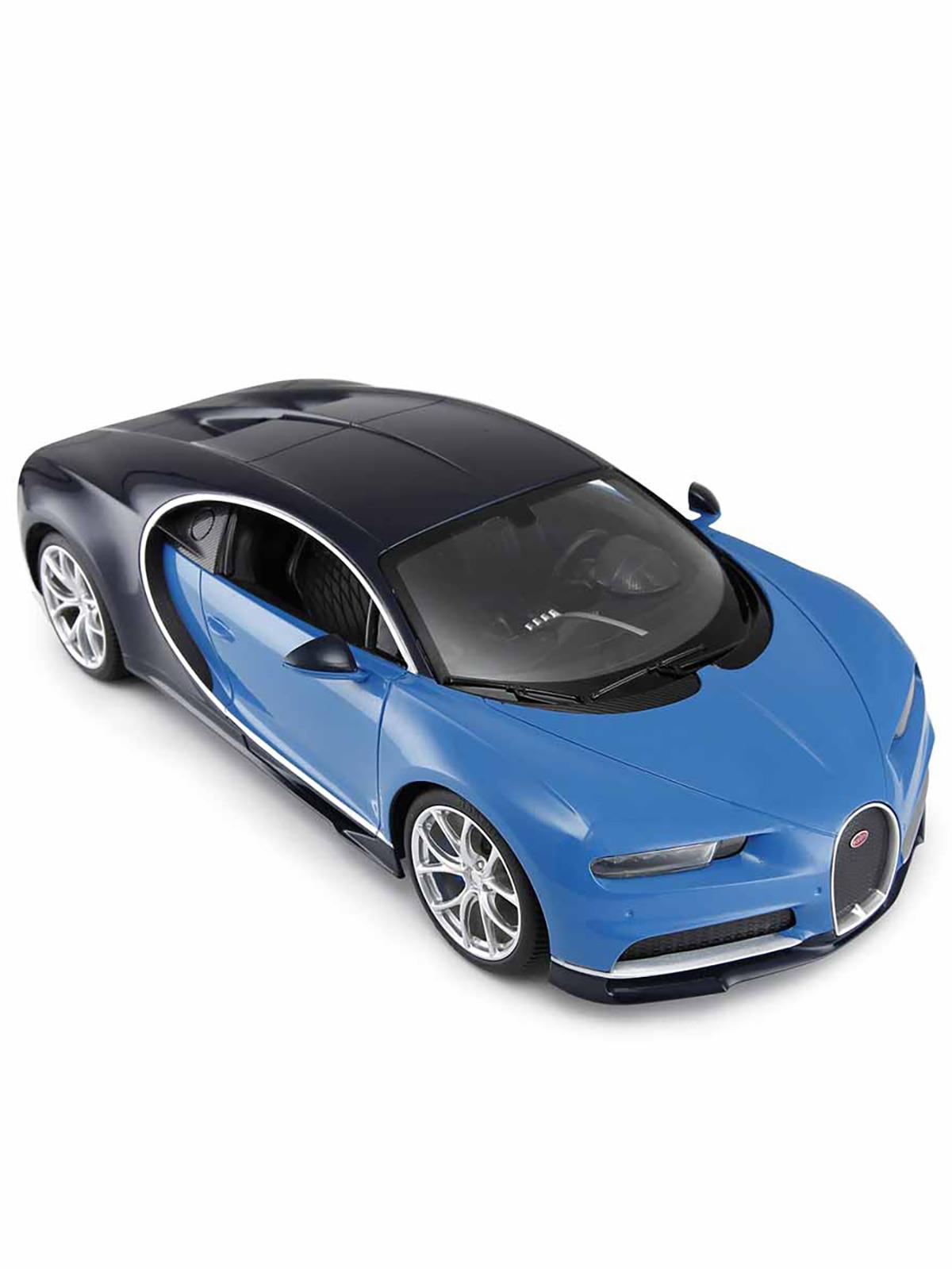 Sunman 1:14 Bugatti Chiron Uzaktan Kumandalı Işıklı Araba - Mavi-Siyah