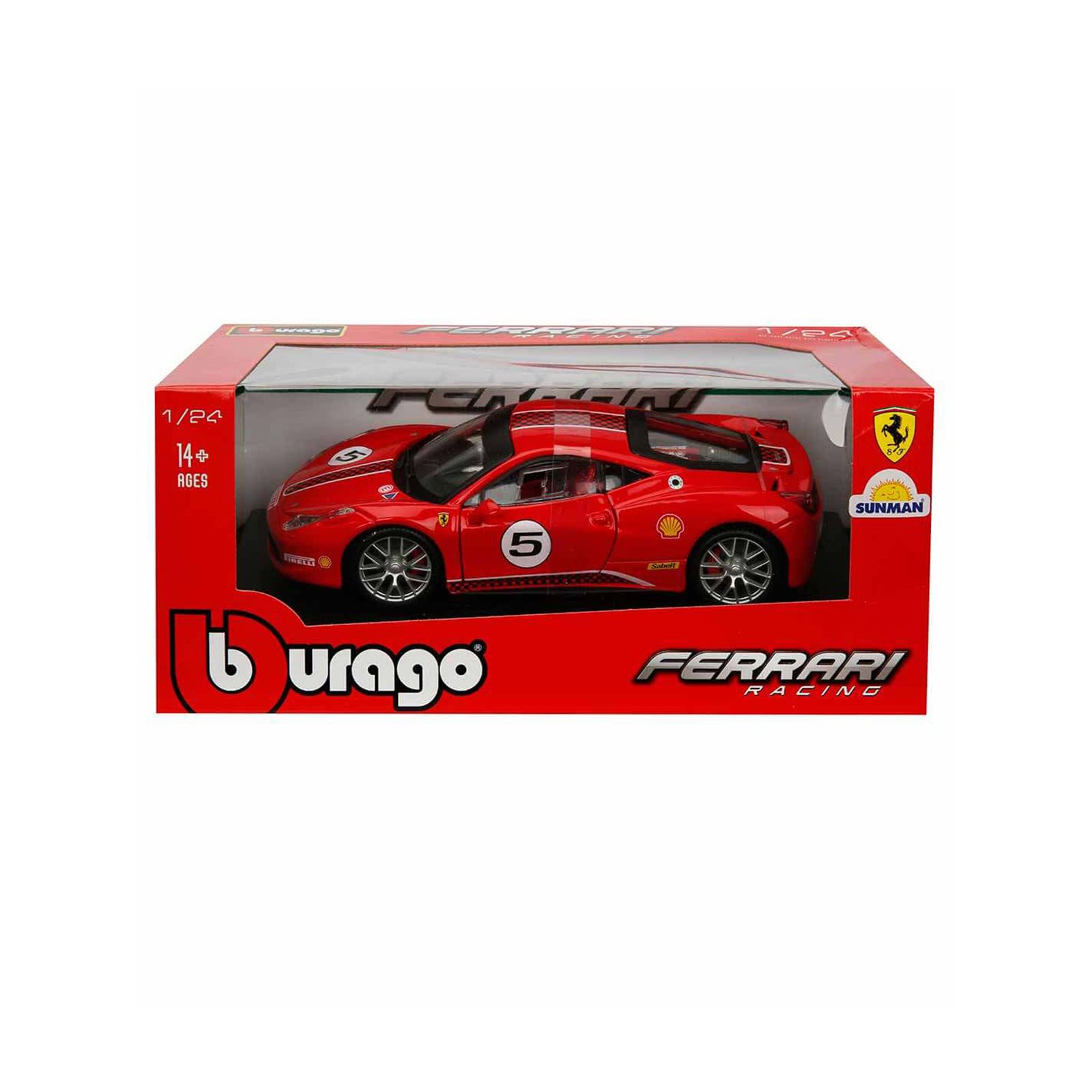 Bburago 1:24 Ferrari Racing 458 Challenge Model Araba