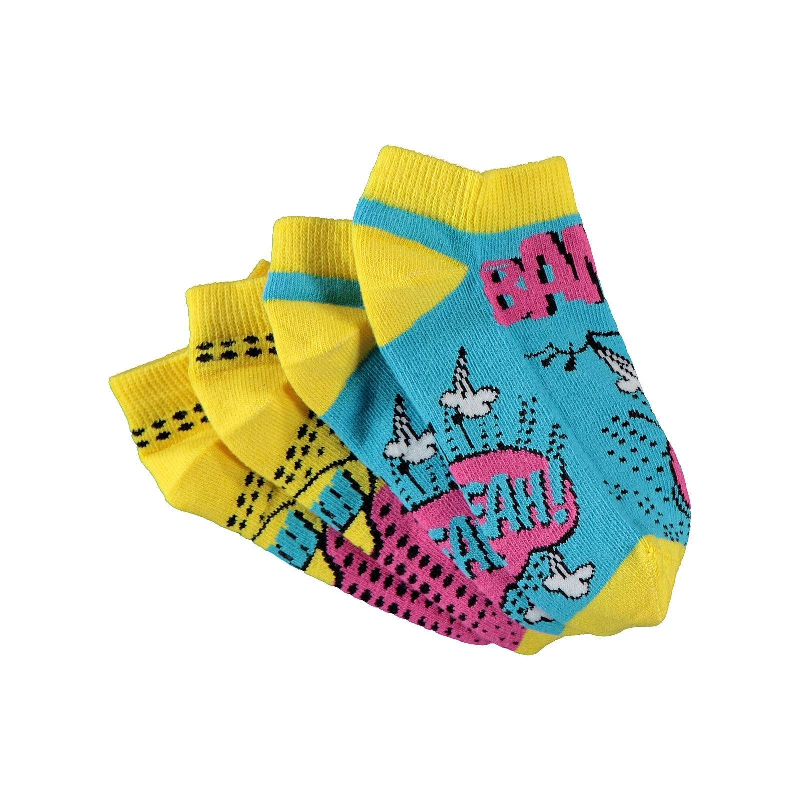 Civil Socks Kız Çocuk 2'li Patik Çorap 3-11 Yaş Sarı