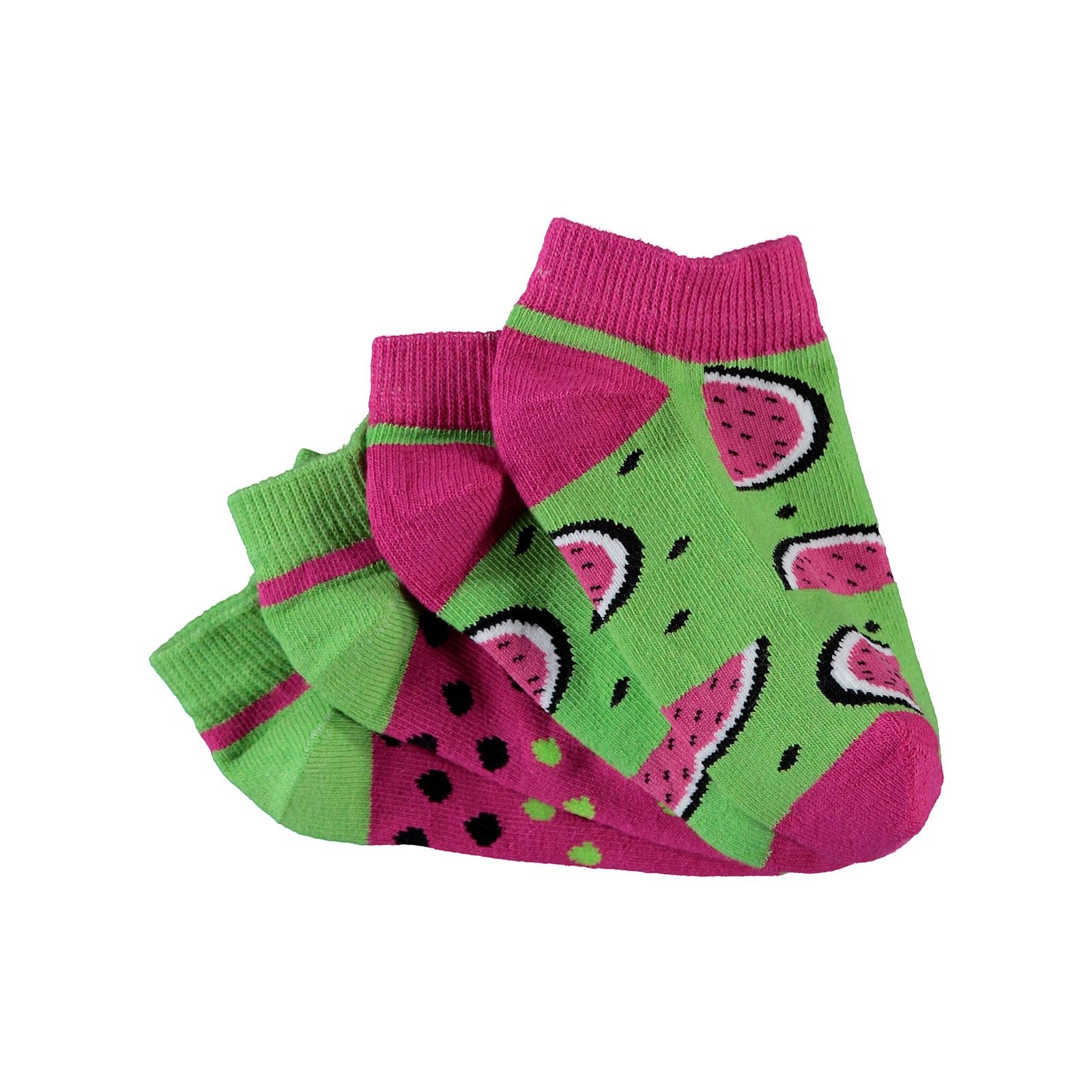 Civil Socks Kız Çocuk 2'li Patik Çorap 3-11 Yaş Yeşil