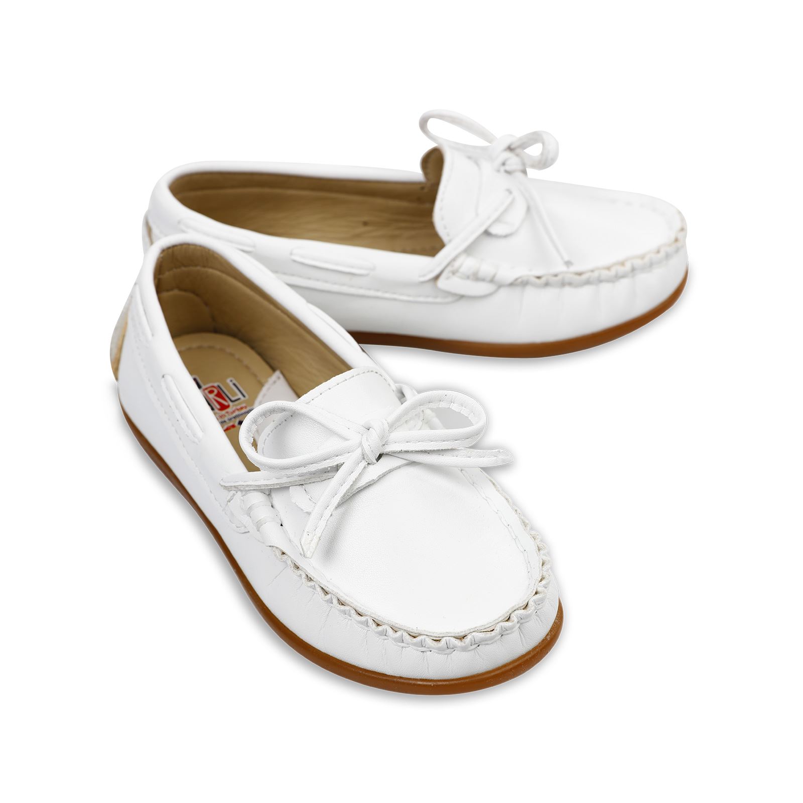 Harli Erkek Çocuk Klasik Ayakkabı 31-35 Numara Beyaz