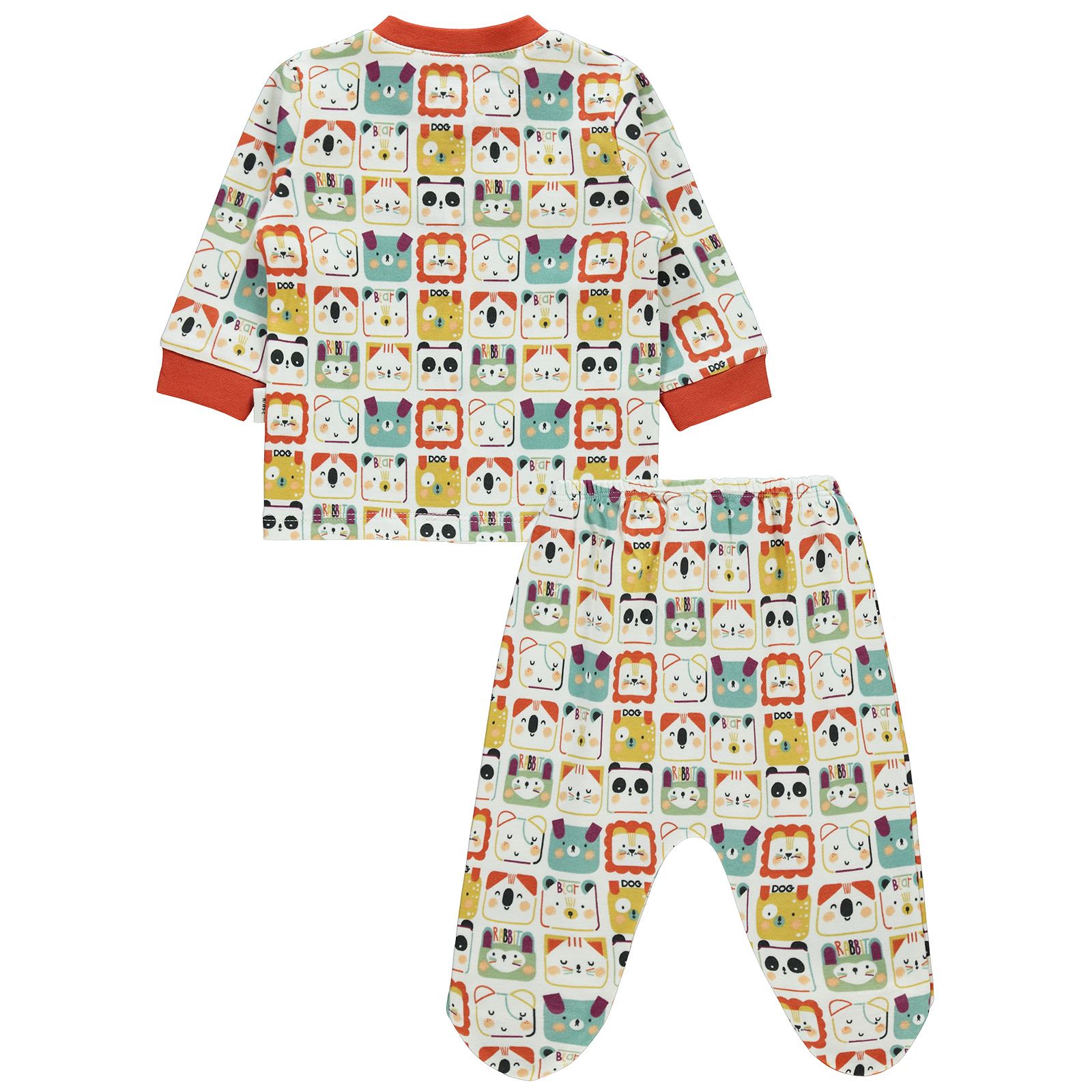 Civil Baby Erkek Bebek Pijama Takımı 3-6 Ay Kiremit