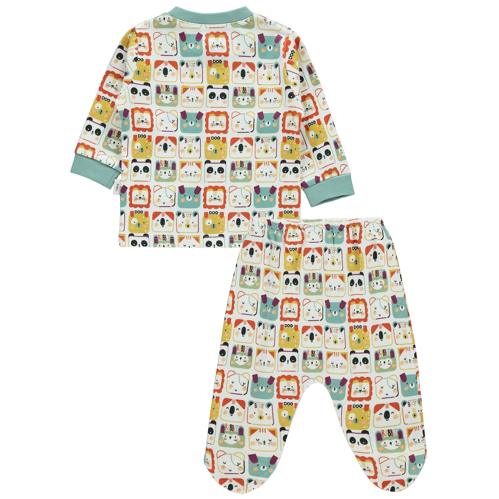 Civil Baby Erkek Bebek Pijama Takımı 3-6 Ay Petrol