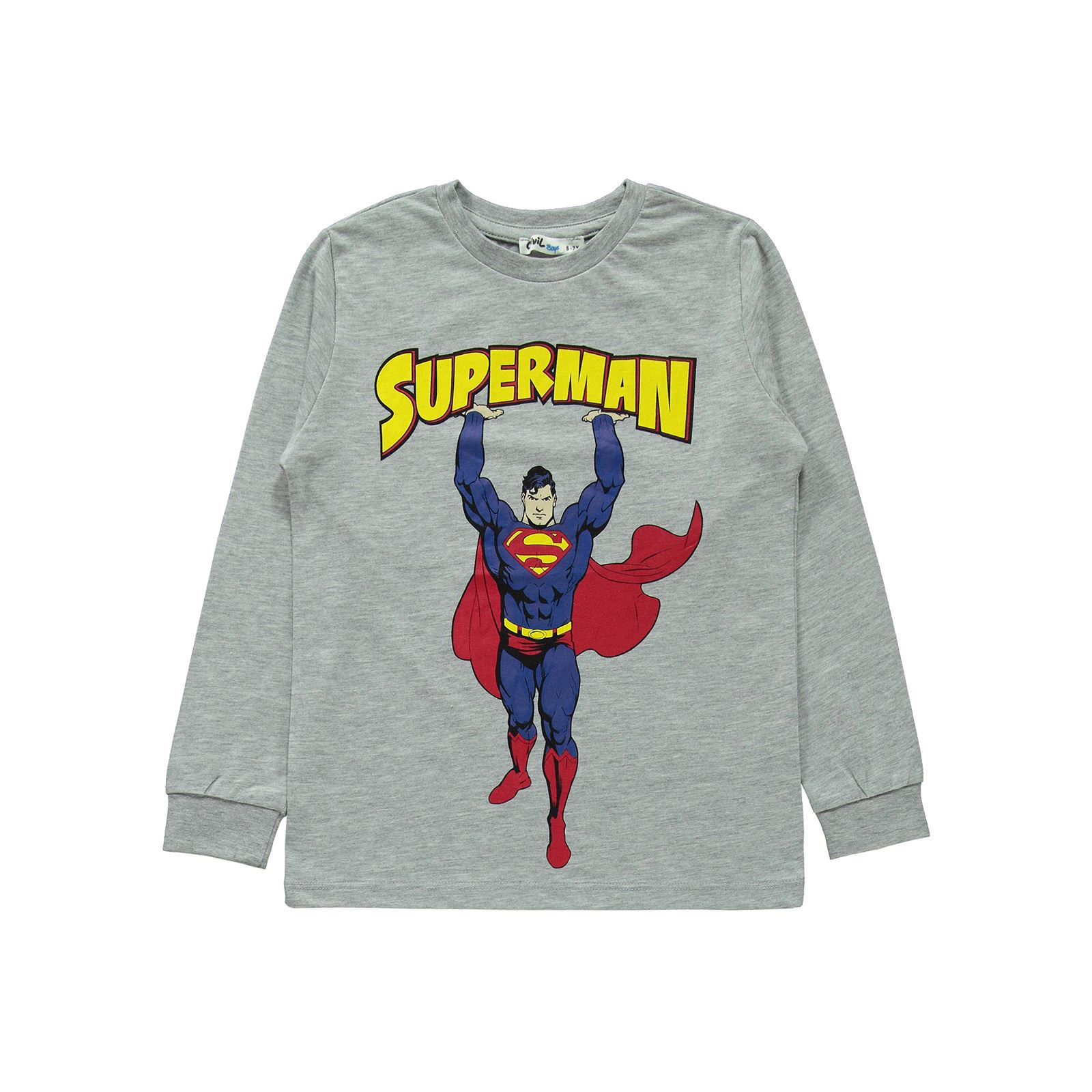 Süperman Erkek Çocuk Pijama Takımı 6-9 Yaş Grimelanj