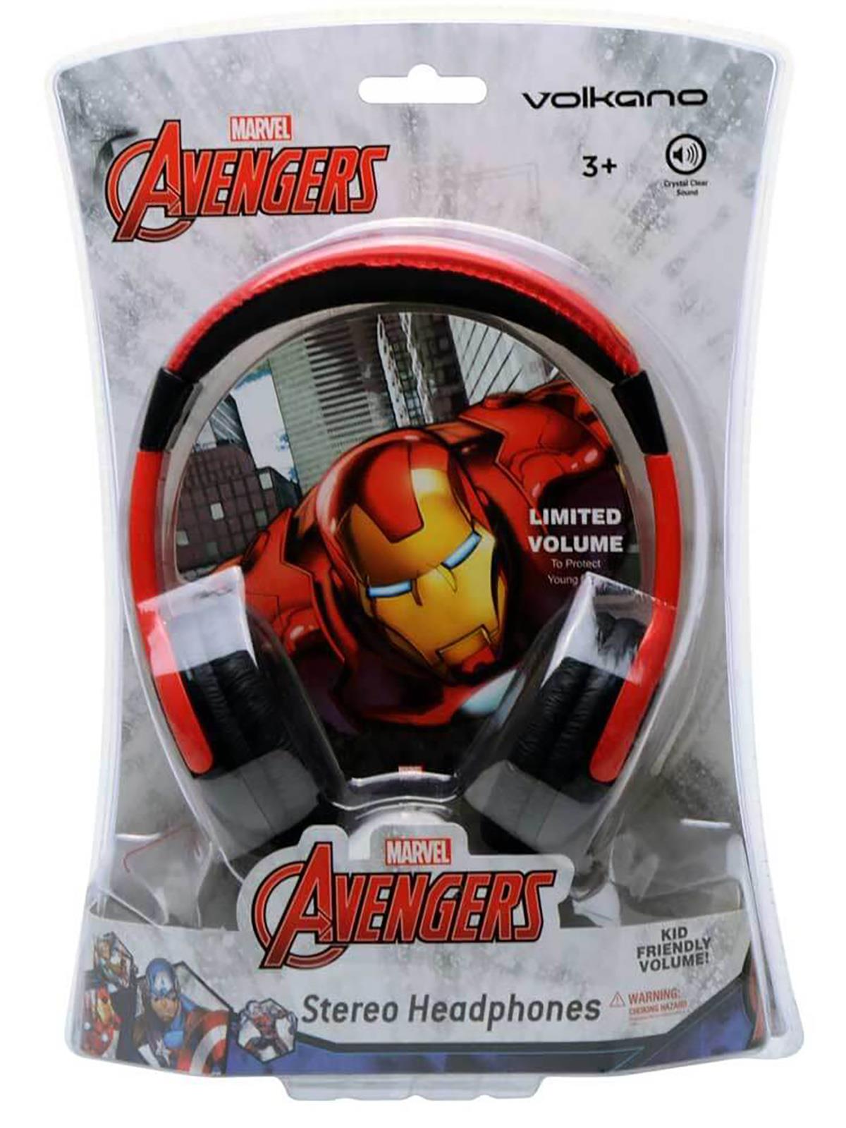 Marvel Avengers Iron Man Demir Adam Çocuk Kulaklığı Lisanslı Kırmızı