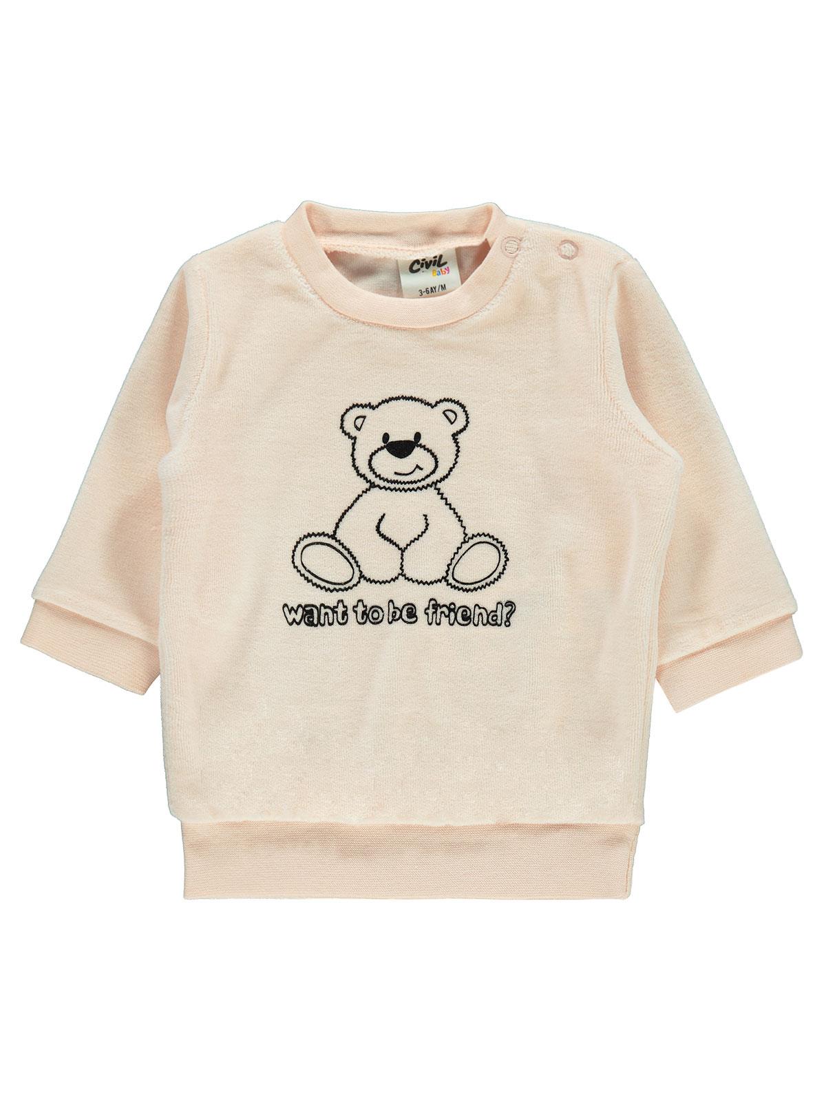 Civil Baby Bebek Sweatshirt 3-18 Ay Somon