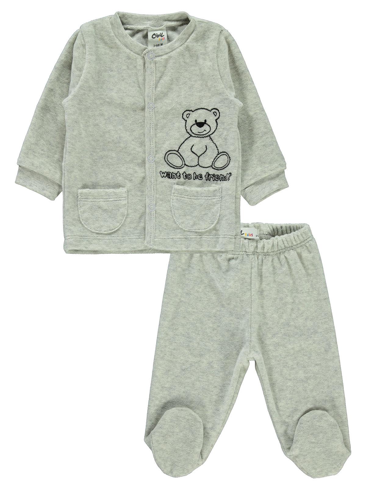 Civil Baby Bebek Pijama Takımı 3-9 Ay Grimelanj