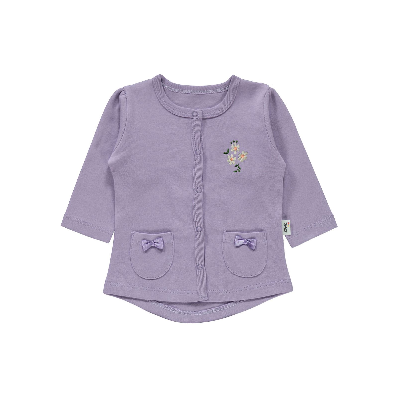 Civil Baby Kız Bebek Pijama Takımı 3-6 Ay Lila