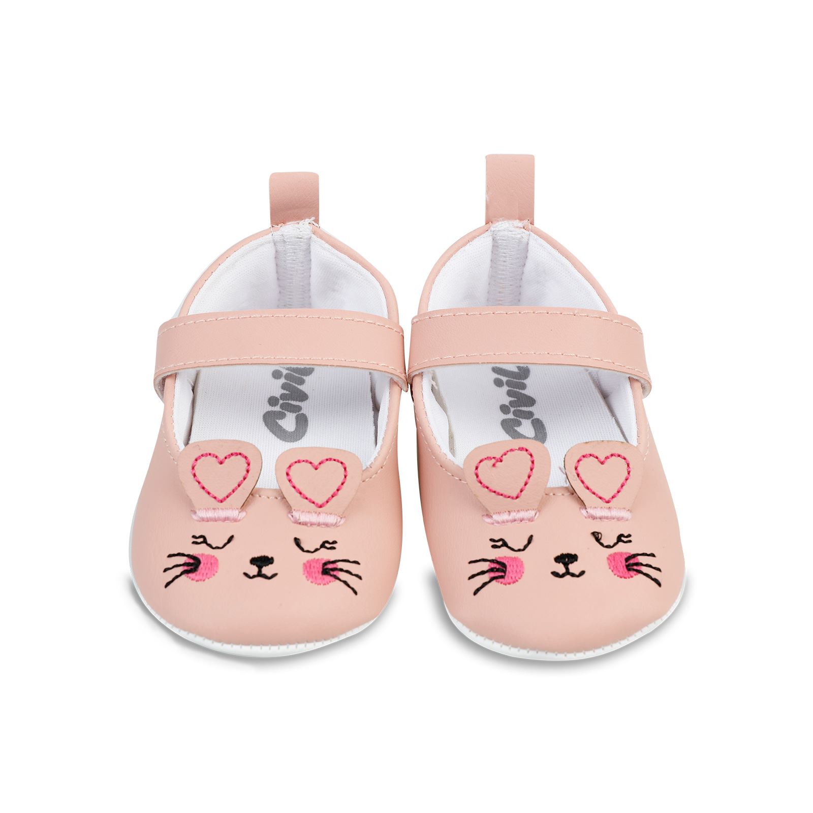 Civil Girls Kız Bebek Patik Ayakkabı 17-19 Numara Pembe