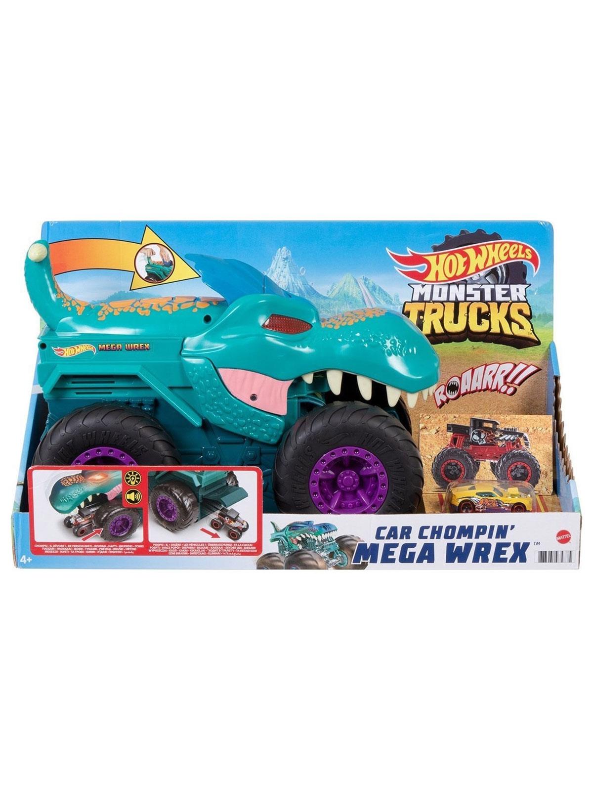 Hot Wheels Monster Trucks Araba Yiyen Mega Wrex Yeşil