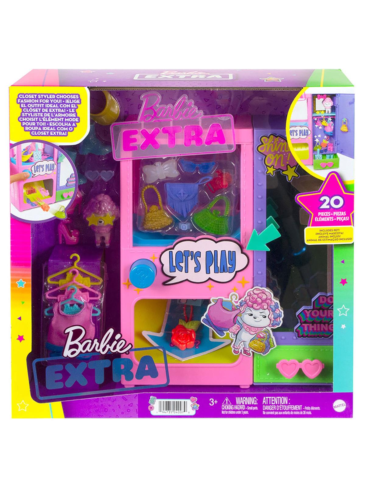 Barbie Extra Kıyafet Otomatı Oyun Seti Karışık Renkli