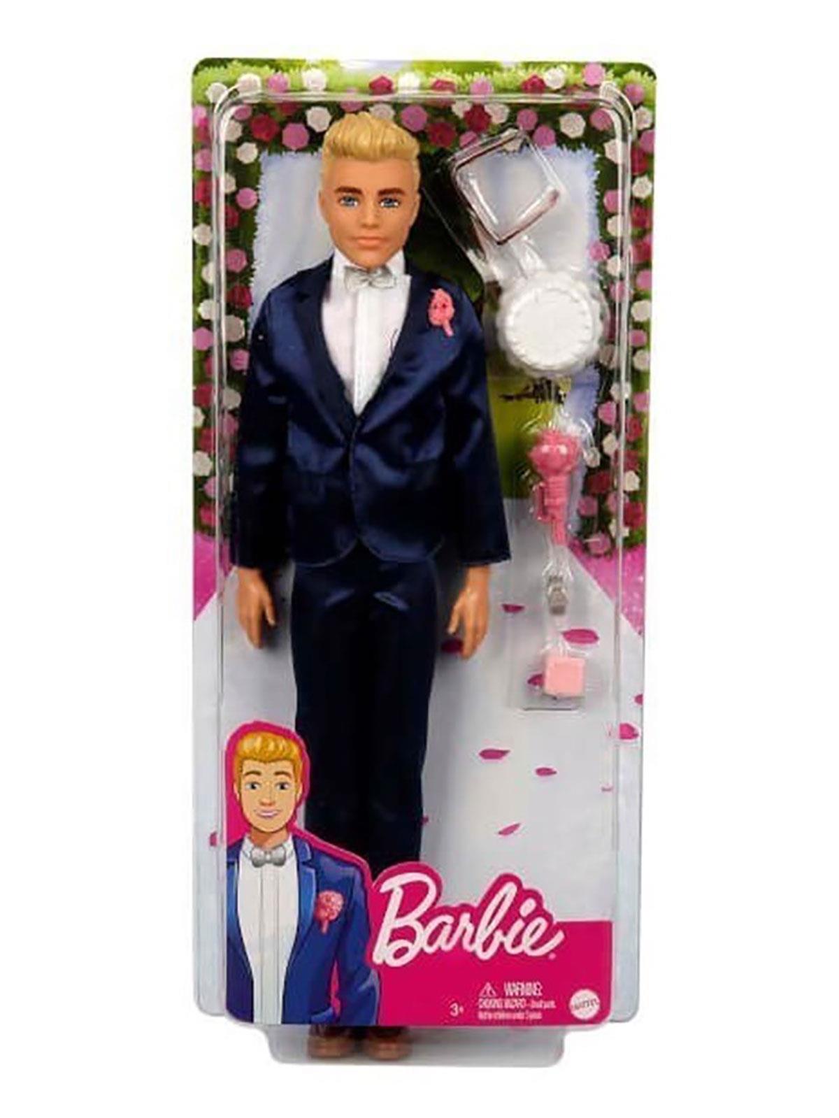 Barbie Ken Damat Bebek GTF36 Lacivert