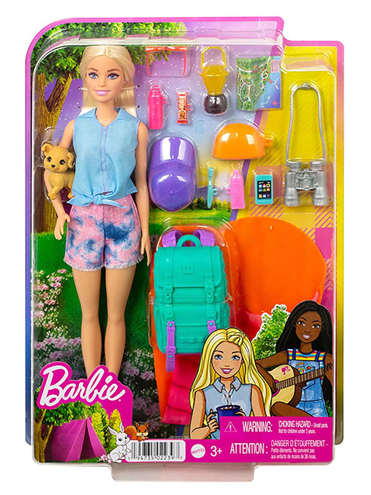 Barbie'nin Kız Kardeşleri Kampa Gidiyor Oyun Seti HDF69-HDF71 Pembe