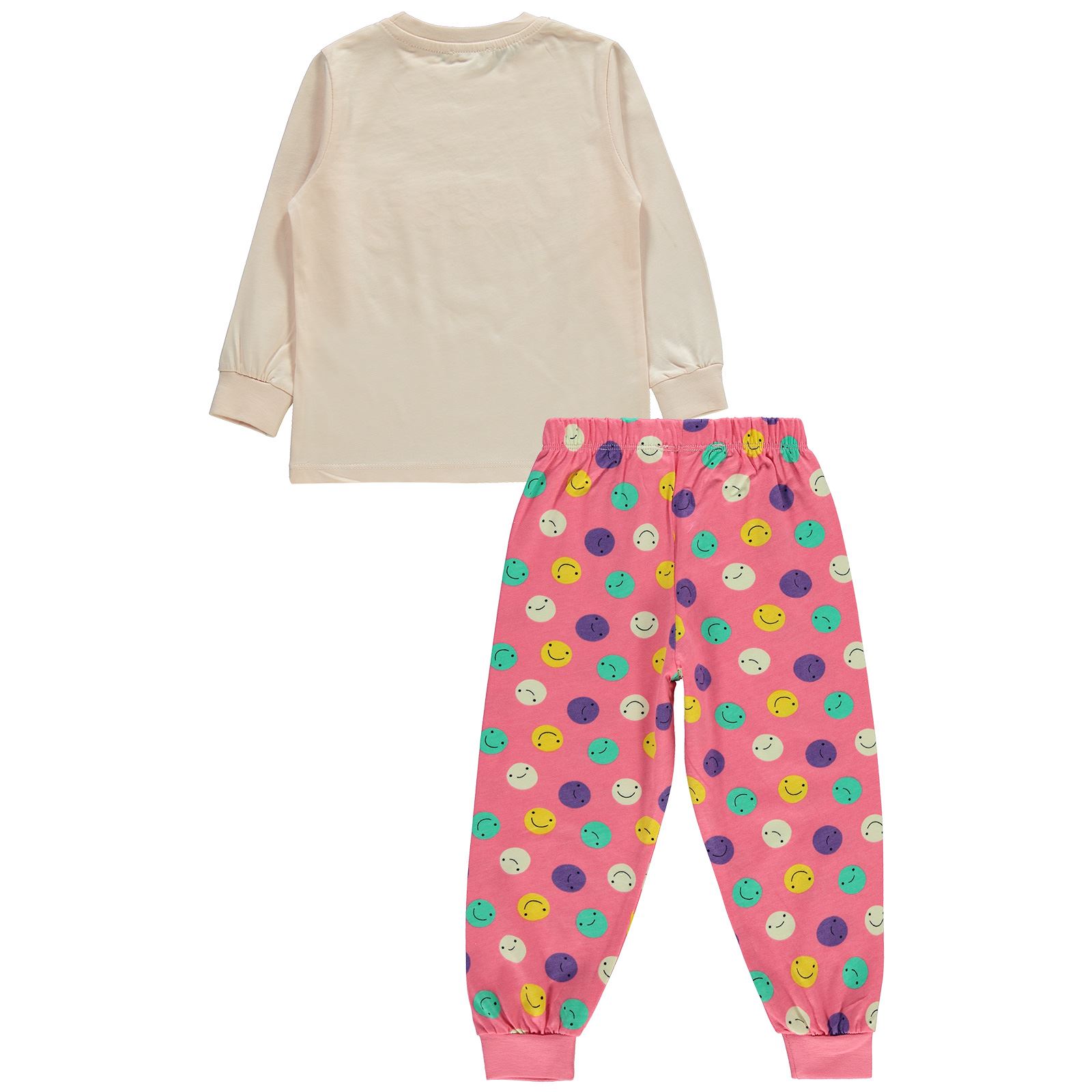 Civil Girls Kız Çocuk Pijama Takımıı 2-5 Yaş Açık Somon