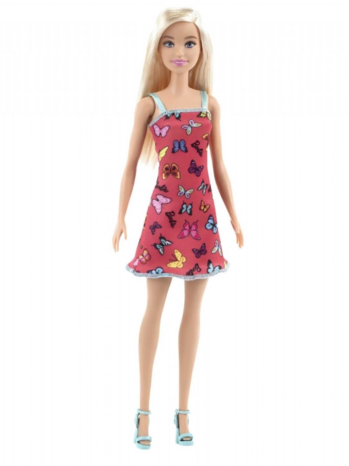 Barbie Şık Kıyafetli Bebekler  - Fuşya Kelebek Elbiseli 3+ Yaş