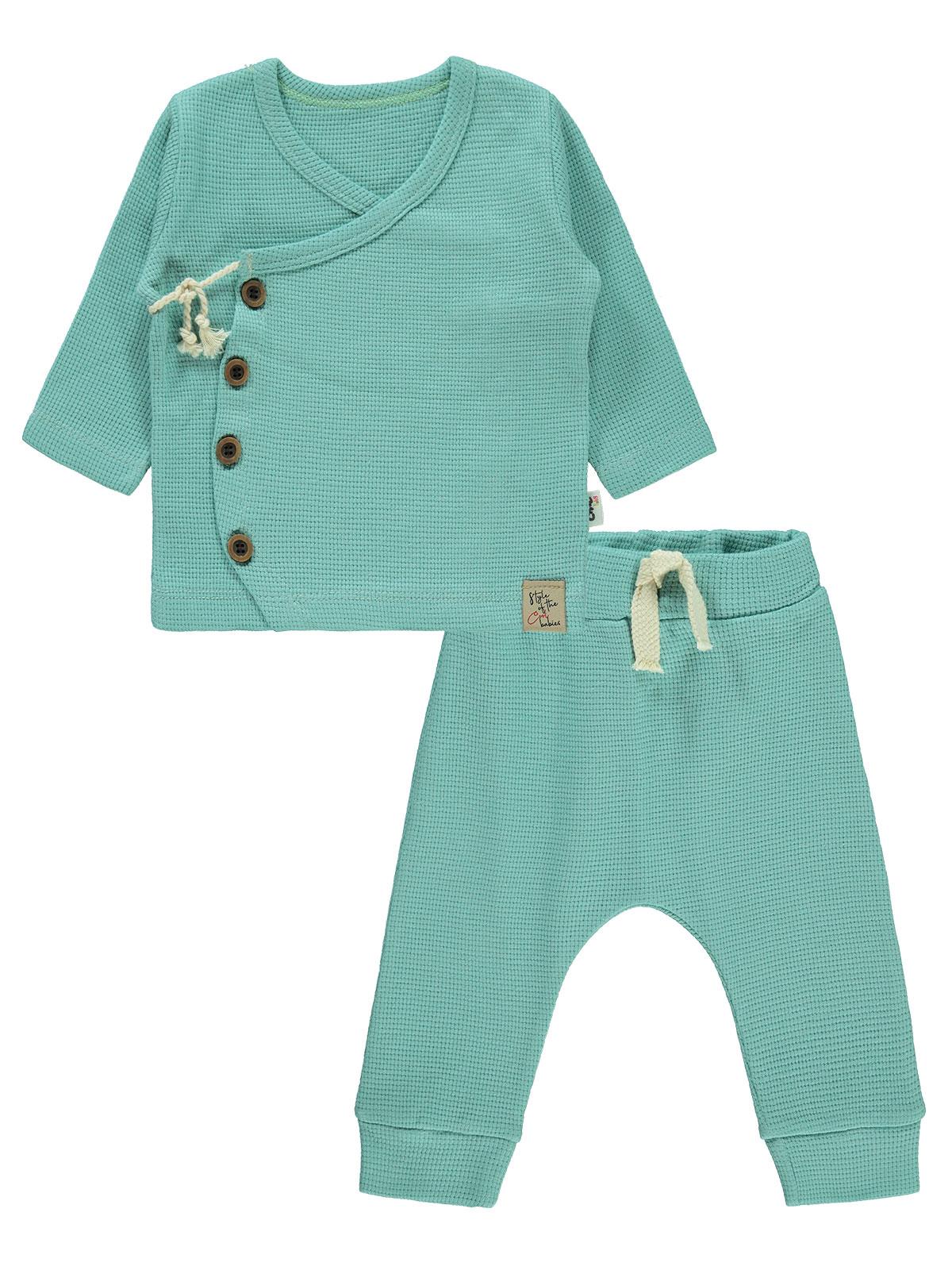 Civil Baby Erkek Bebek Pijama Takımı 6-18 Ay Mint Yeşili