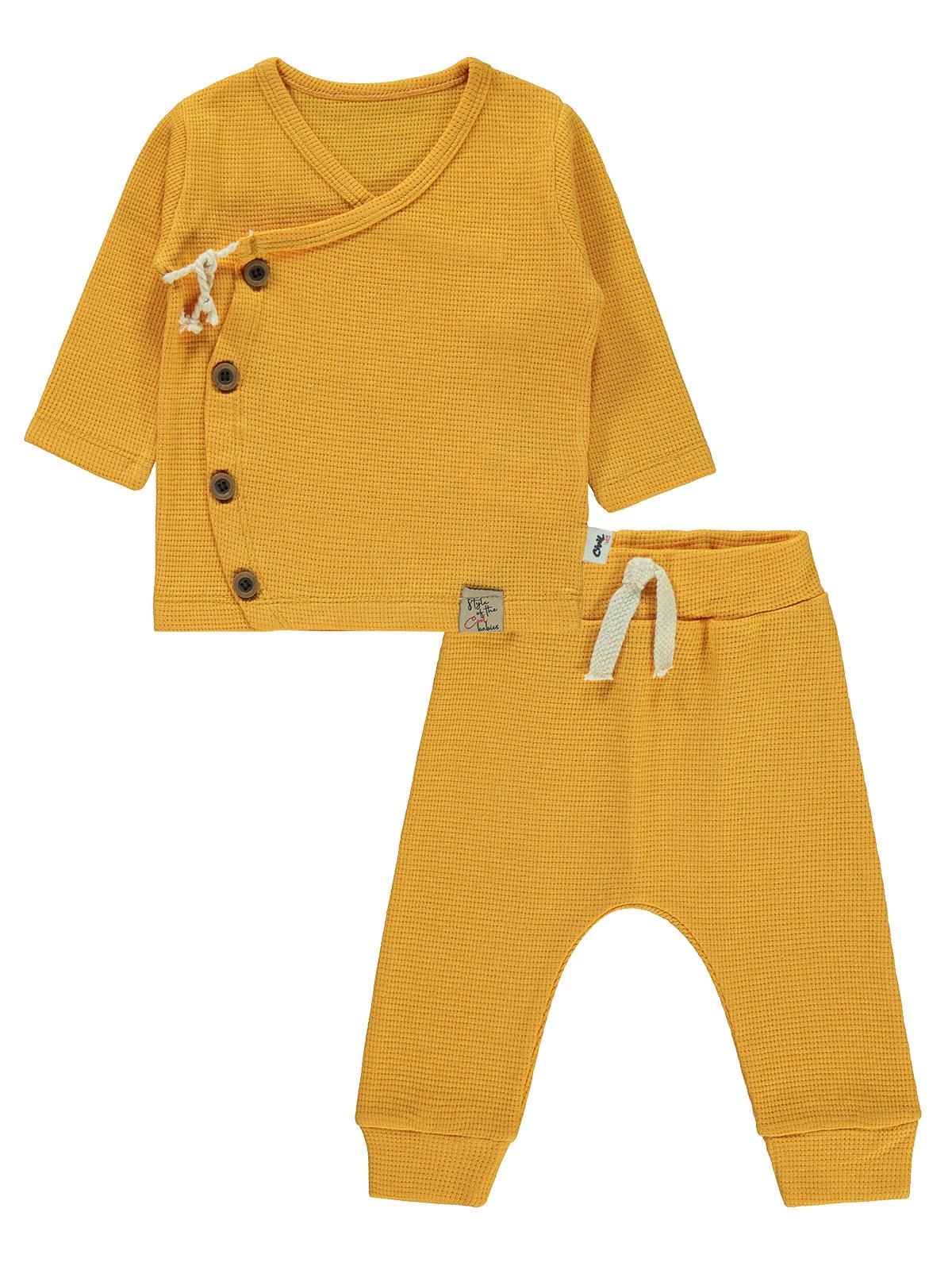 Civil Baby Erkek Bebek Pijama Takımı 6-18 Ay Hardal