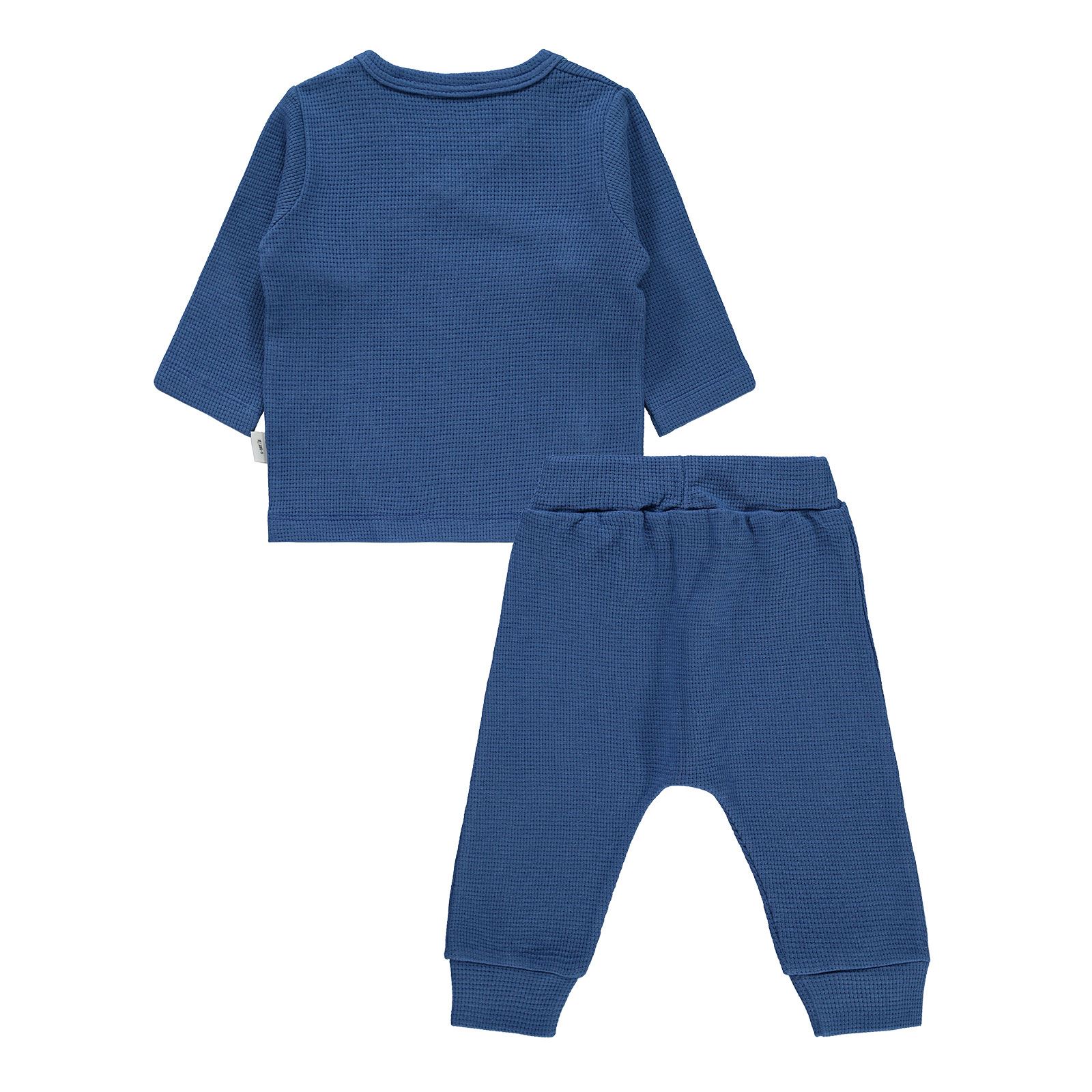 Civil Baby Erkek Bebek Pijama Takımı 6-18 Ay Saks Mavisi