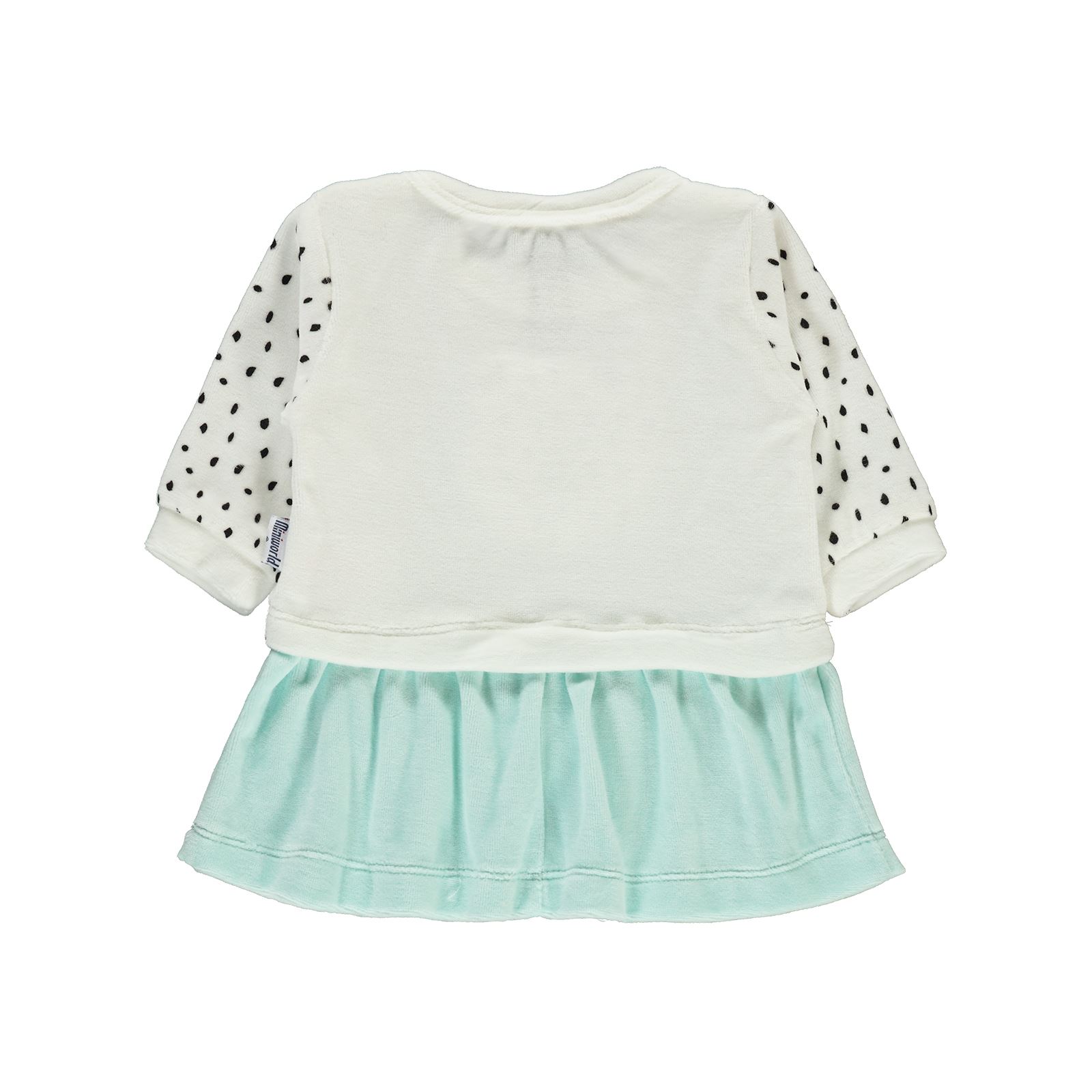 Miniworld Kız Bebek Elbise 3-12 Ay Mint Yeşili
