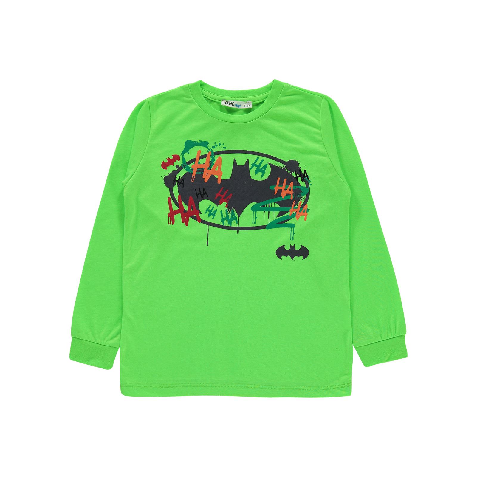 Batman Erkek Çocuk Pijama Takımı 10-13 Yaş Yeşil