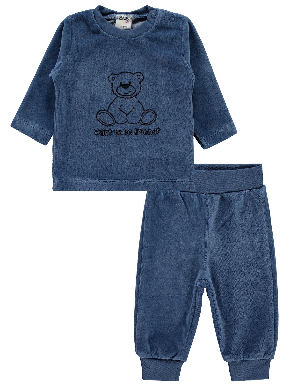 Civil Baby Bebek Pijama Takımı 3-18 Ay İndigo
