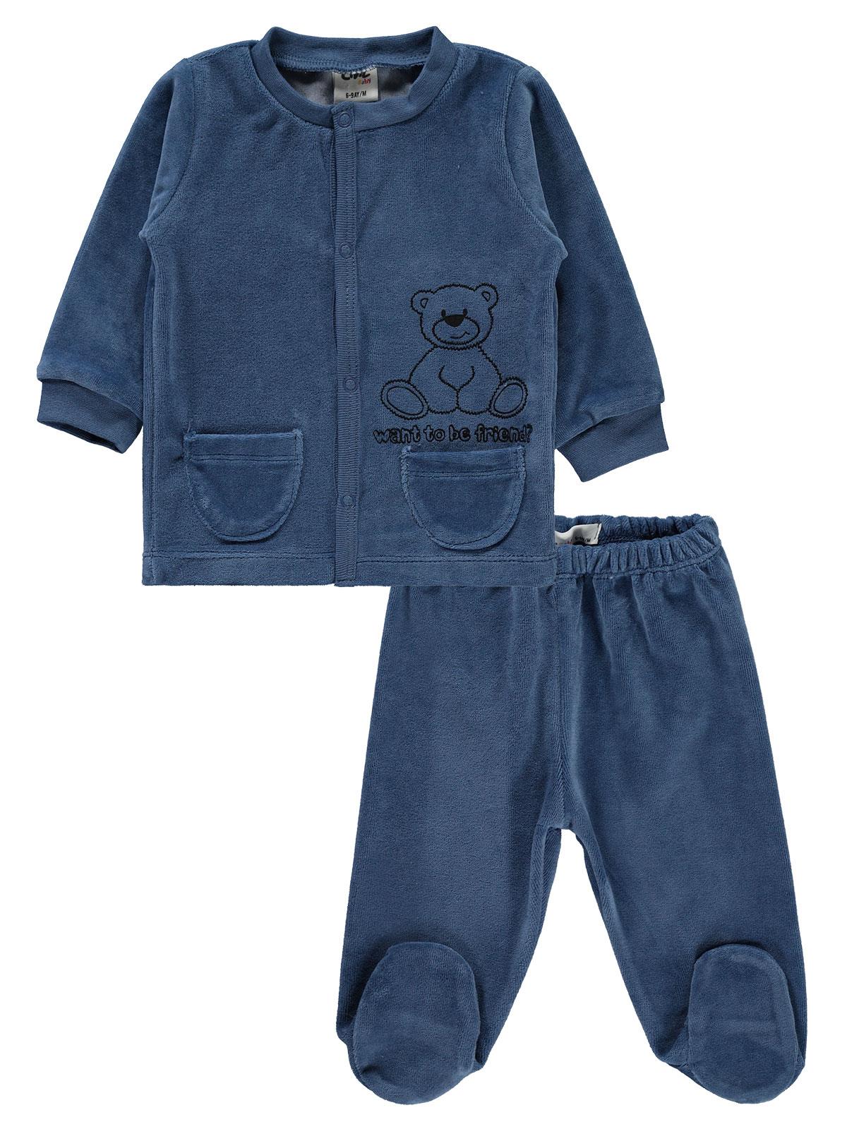 Civil Baby Bebek Pijama Takımı 3-9 Ay İndigo
