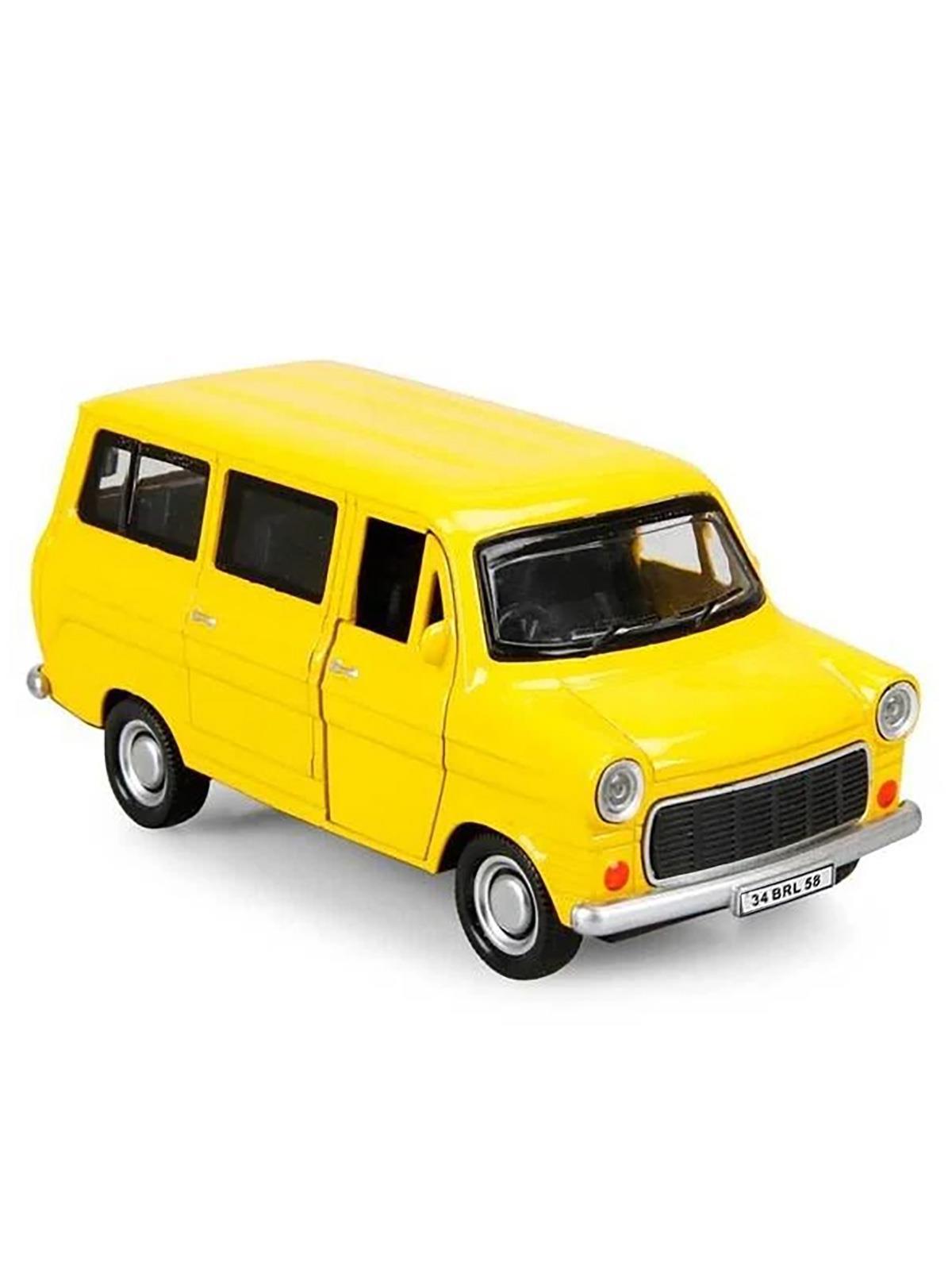 Birlik Oyuncak Metal Çek-Bırak Minibüs Sarı