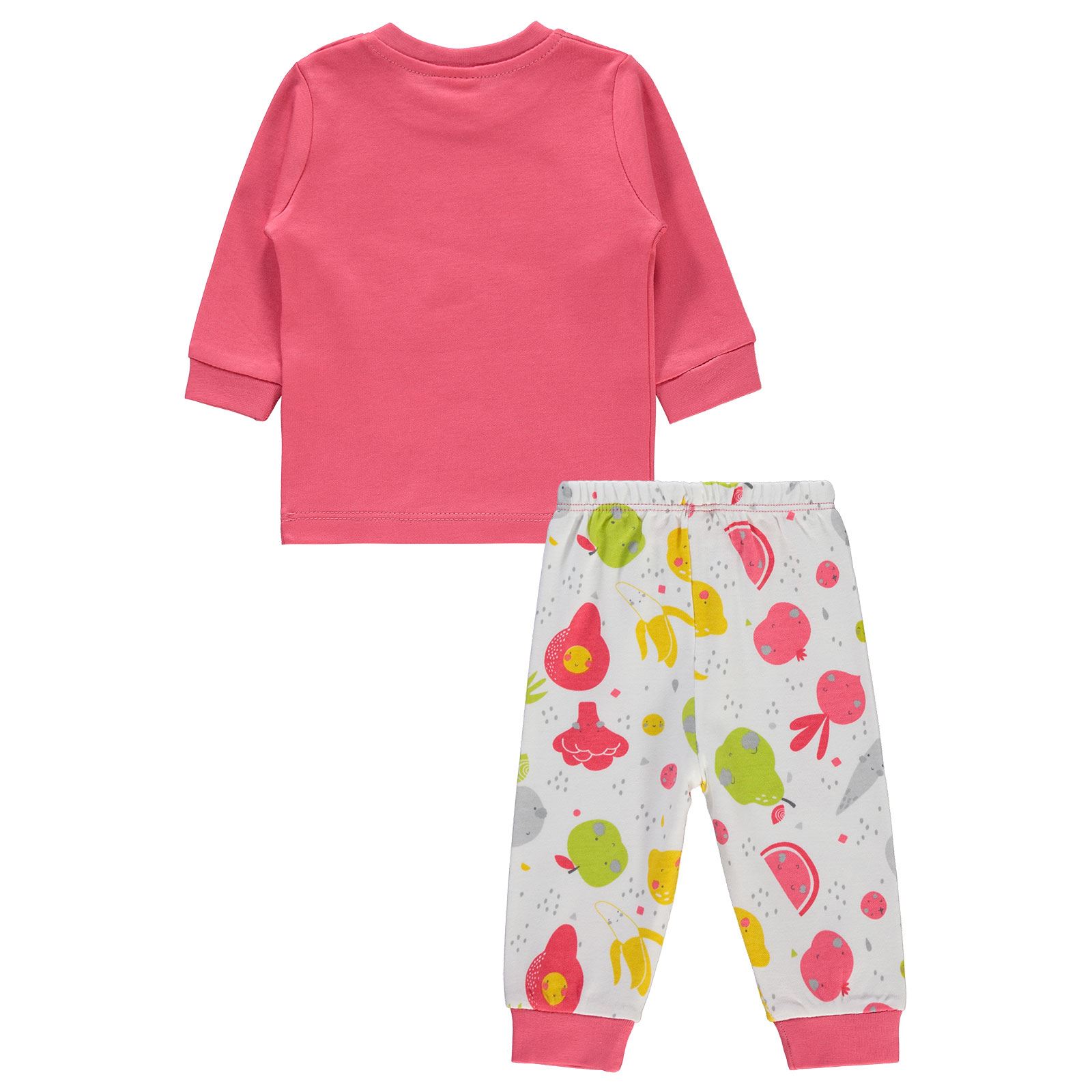 Civil Baby Kız Bebek Pijama Takımı 1-9 Ay Narçiçeği