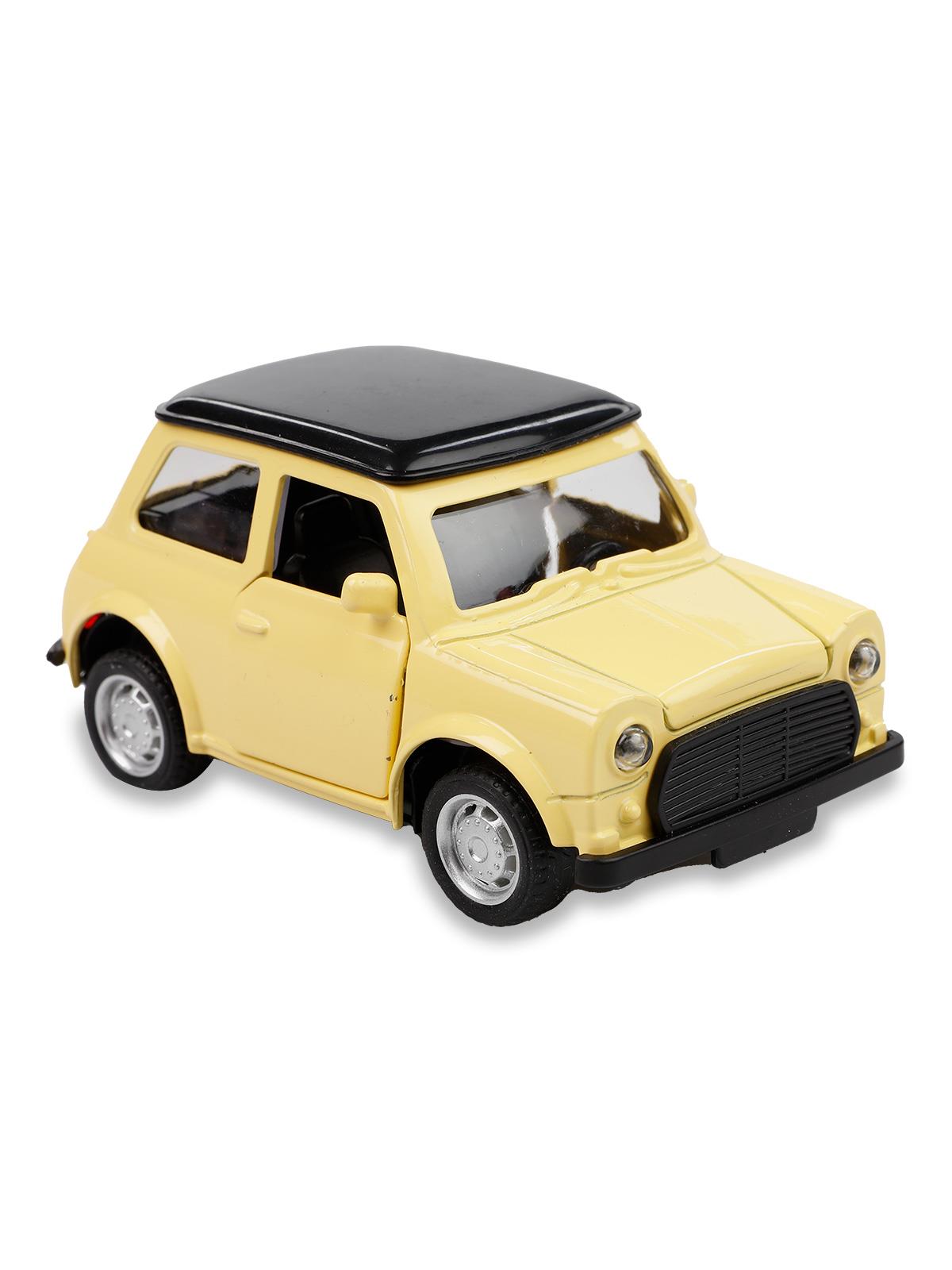 Can Oyuncak Metal Mini Cooper Araba Sarı