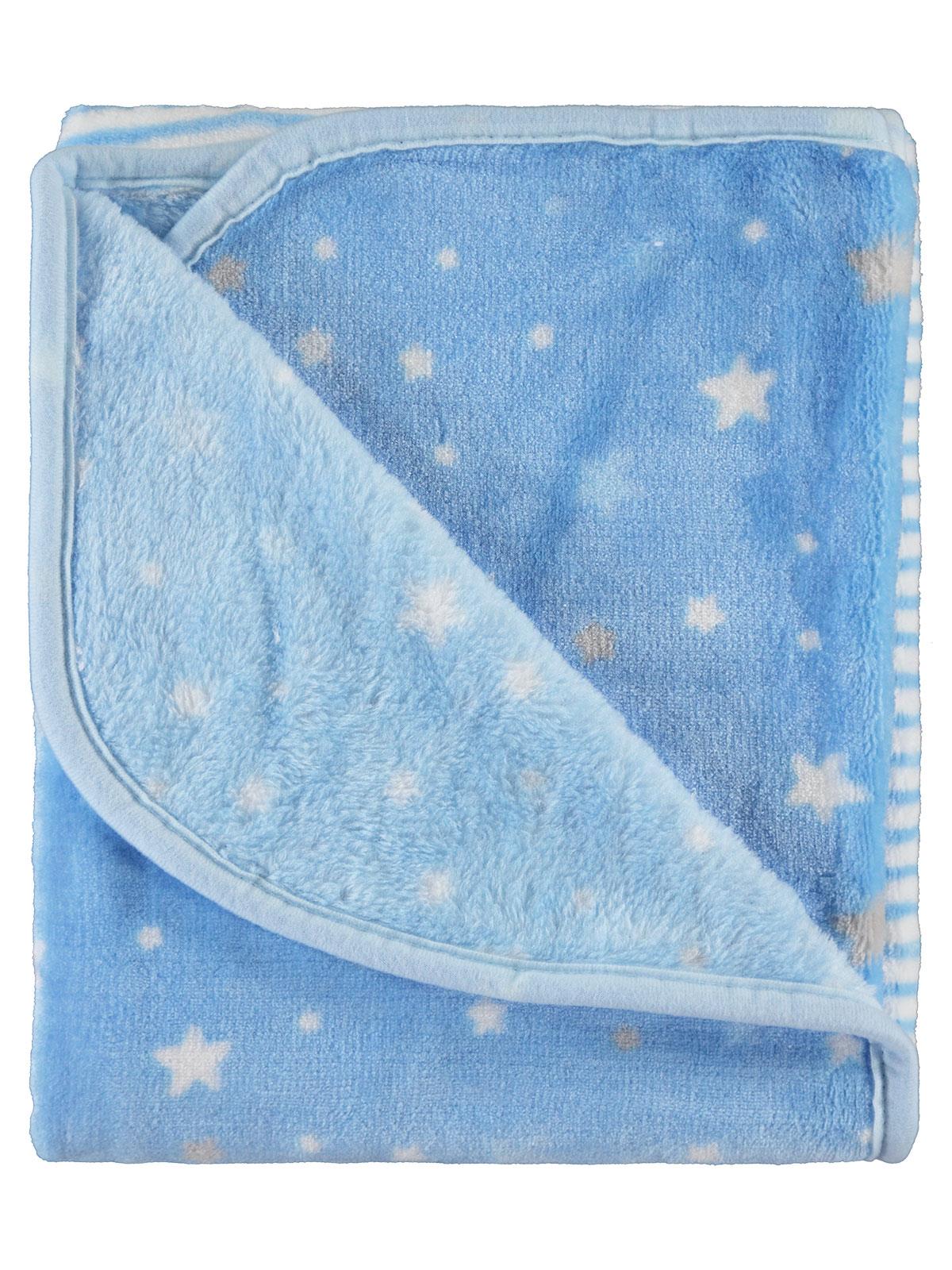 Civil Baby Bebek Peluş Battaniye 120x95 Cm Mavi