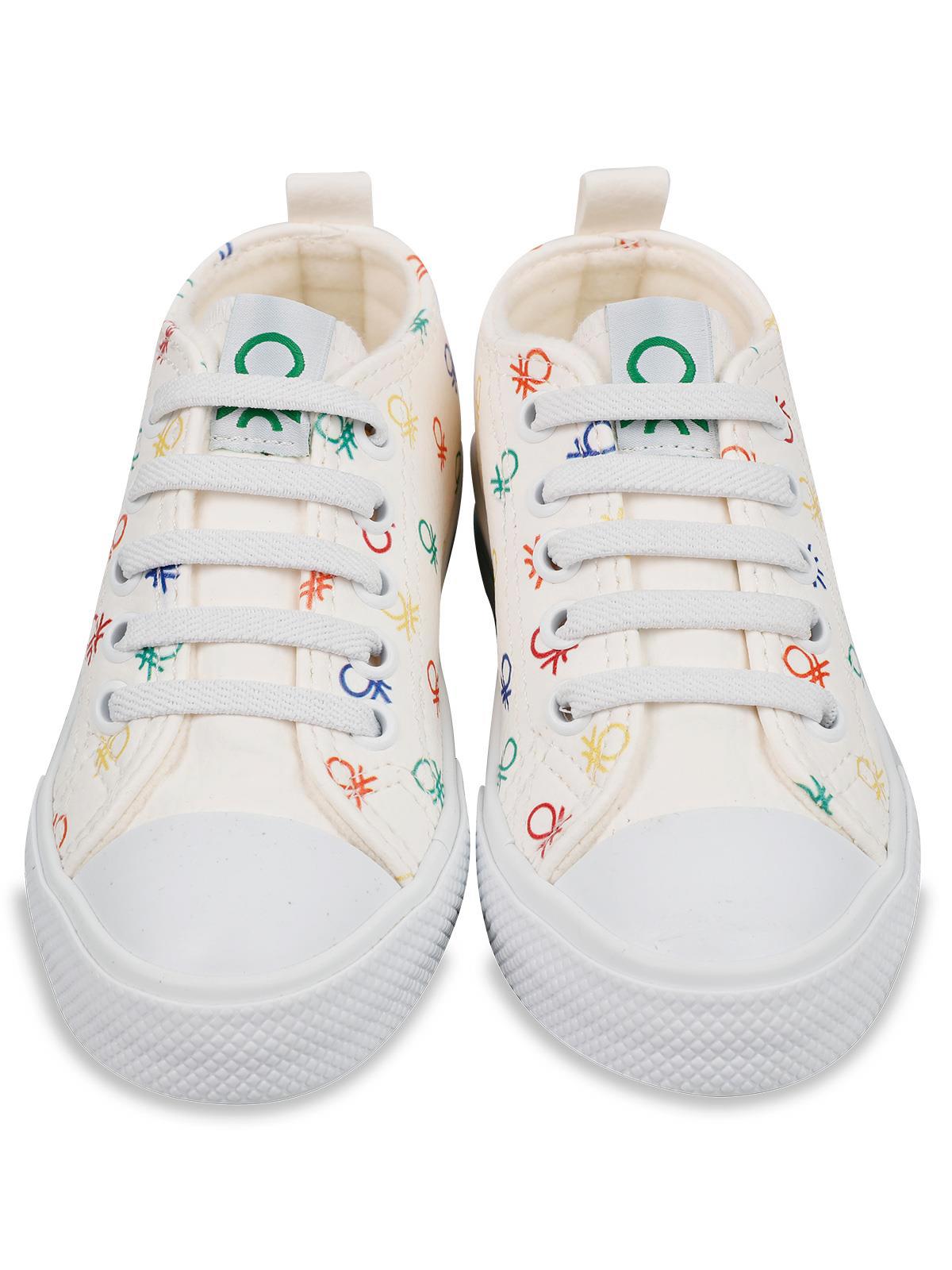 Benetton Kız Çocuk Spor Ayakkabı 26-30 Numara Beyaz