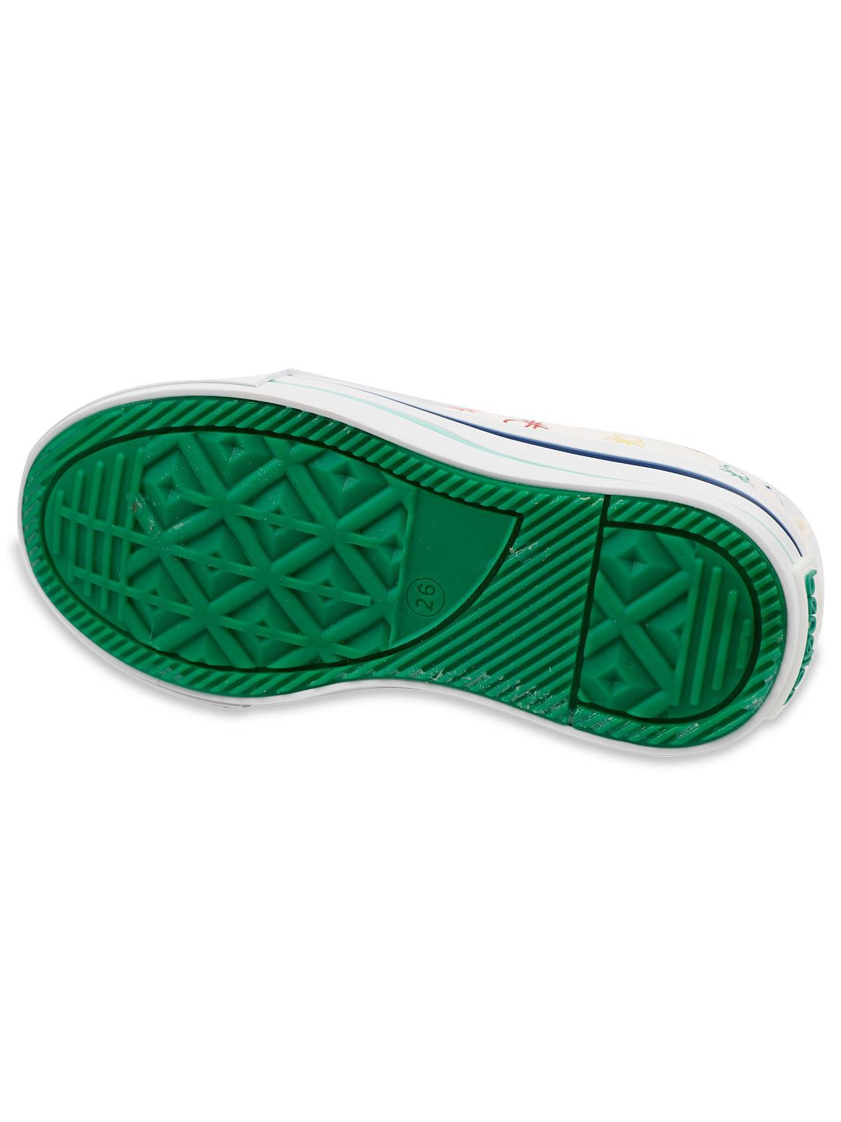 Benetton Kız Çocuk Spor Ayakkabı 31-35 Numara Beyaz