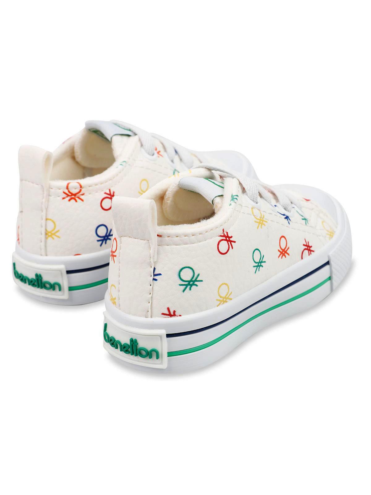 Benetton Kız Çocuk Spor Ayakkabı 22-25 Numara Beyaz