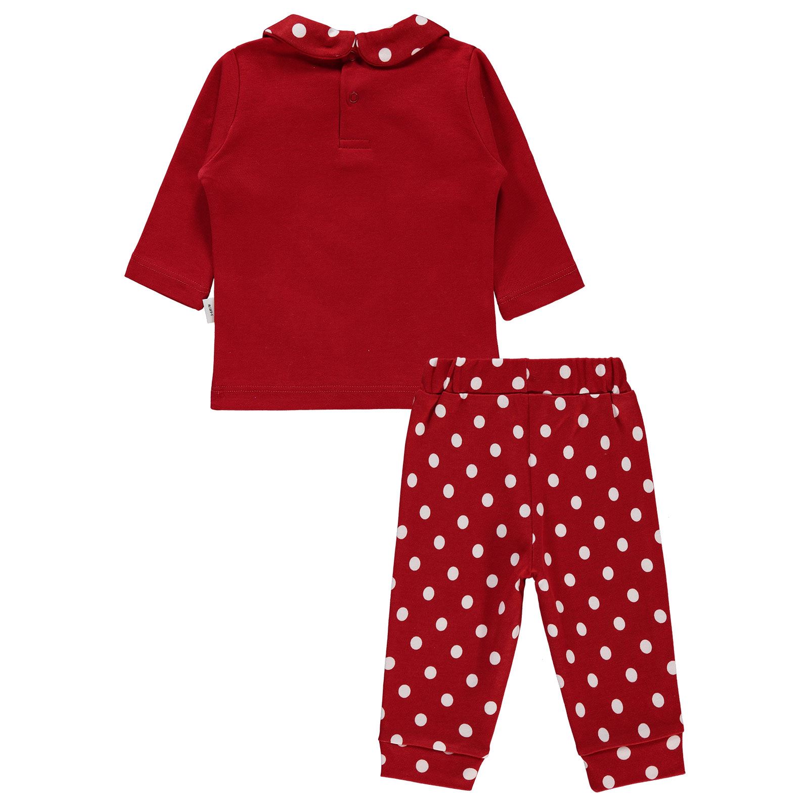 Civil Baby Kız Bebek Pijama Takımı 3-18 Ay Kırmızı