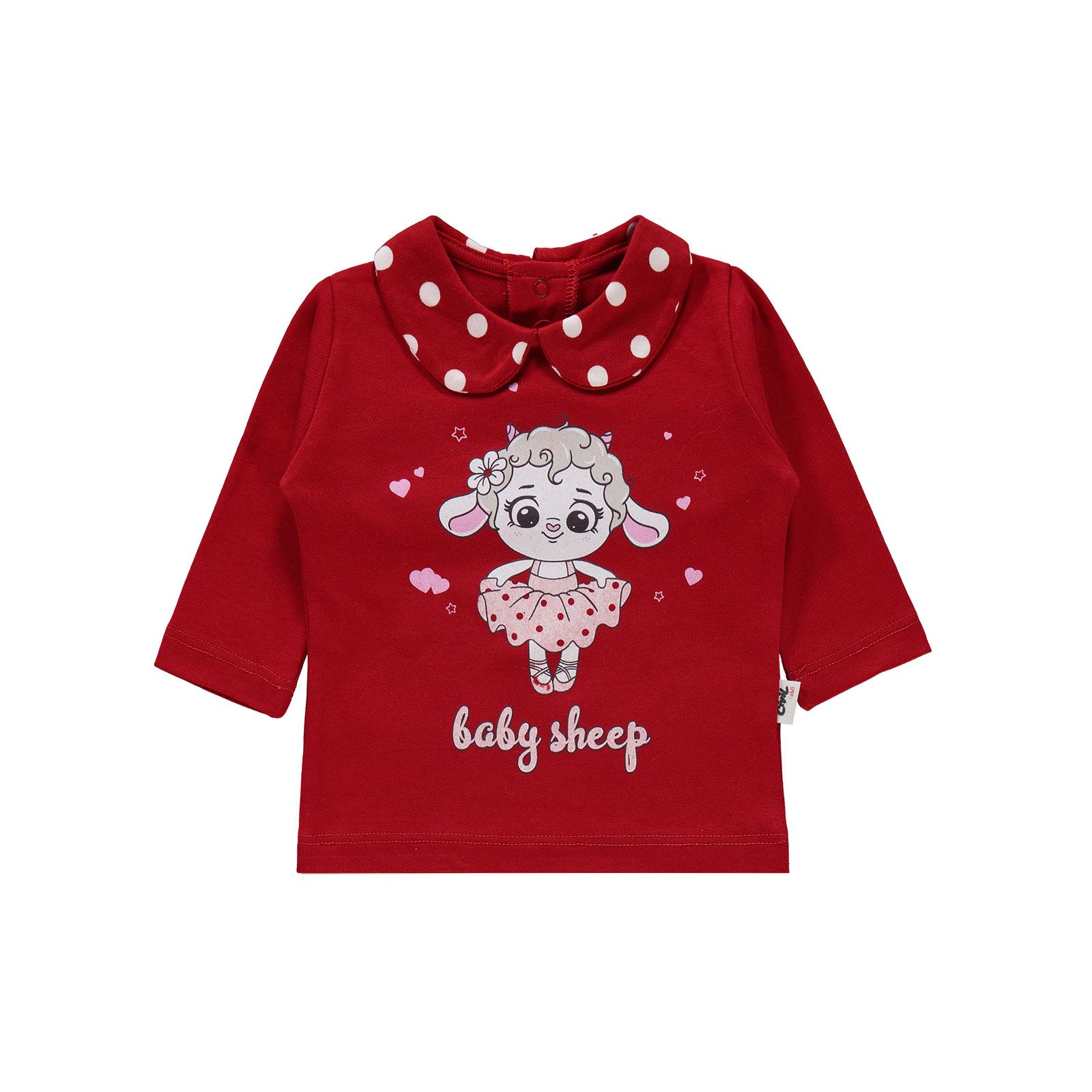 Civil Baby Kız Bebek Pijama Takımı 3-18 Ay Kırmızı