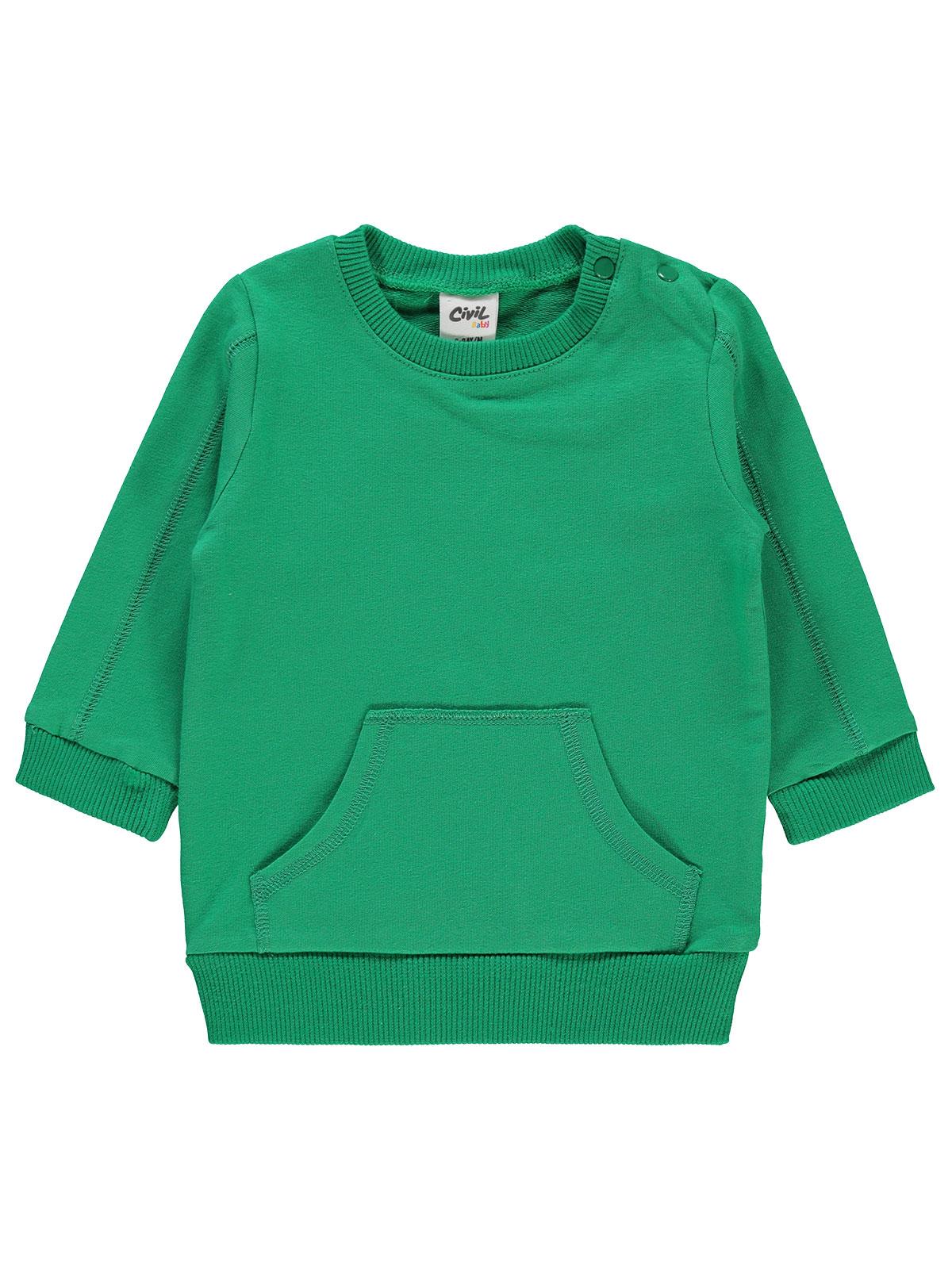 Civil Baby Bebek Sweatshirt 6-18 Ay Yeşil