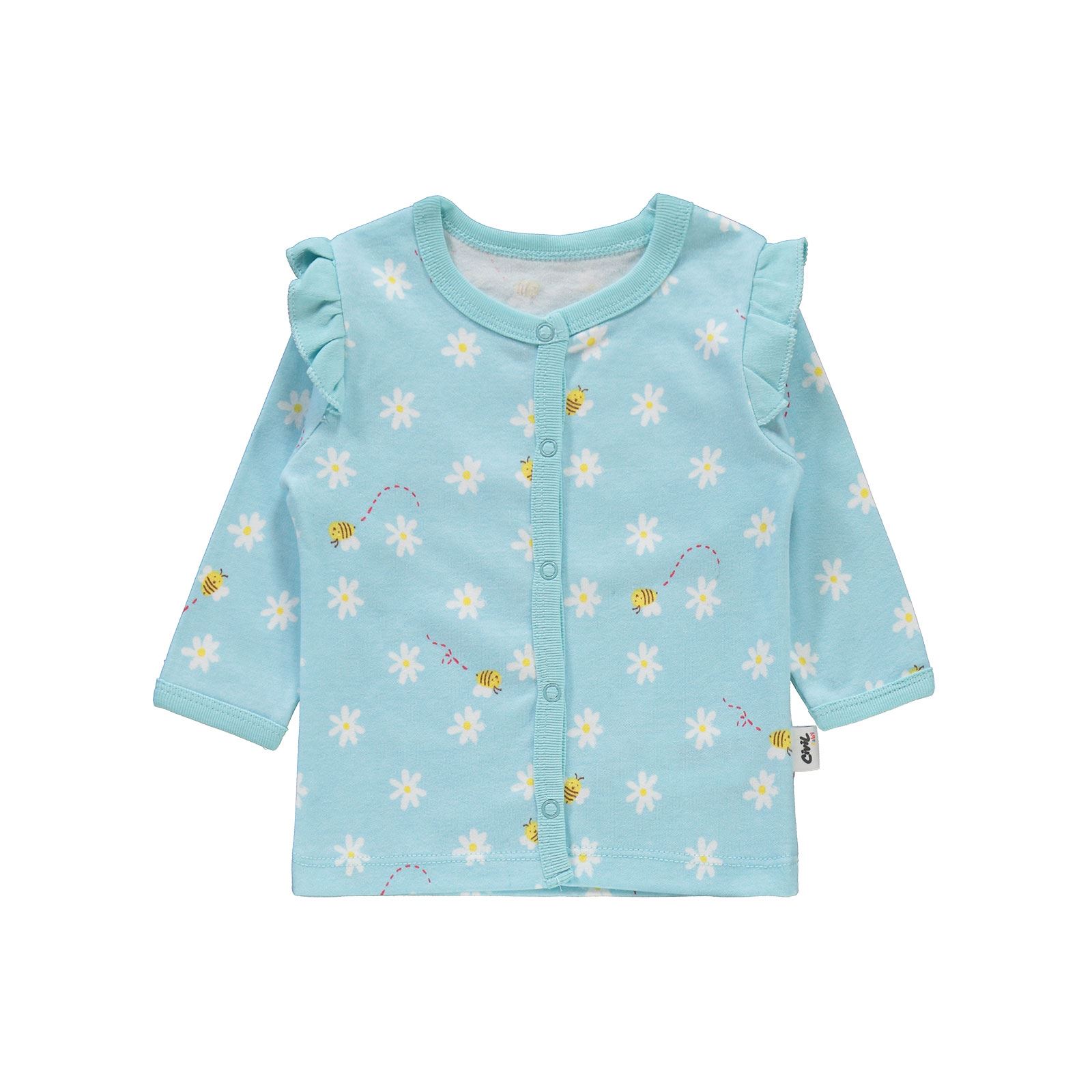 Civil Baby Kız Bebek Pijama Takımı 1-9 Ay Nil Yeşili