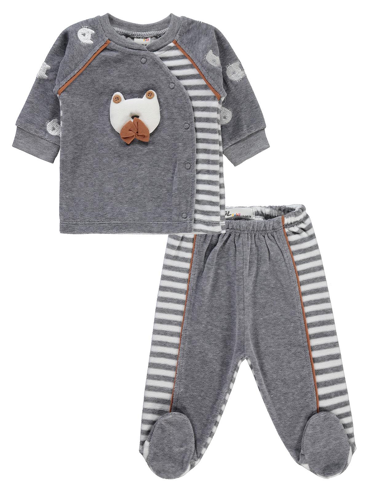 Civil Baby Erkek Bebek Pijama Takımı 1-6 Ay Grimelanj
