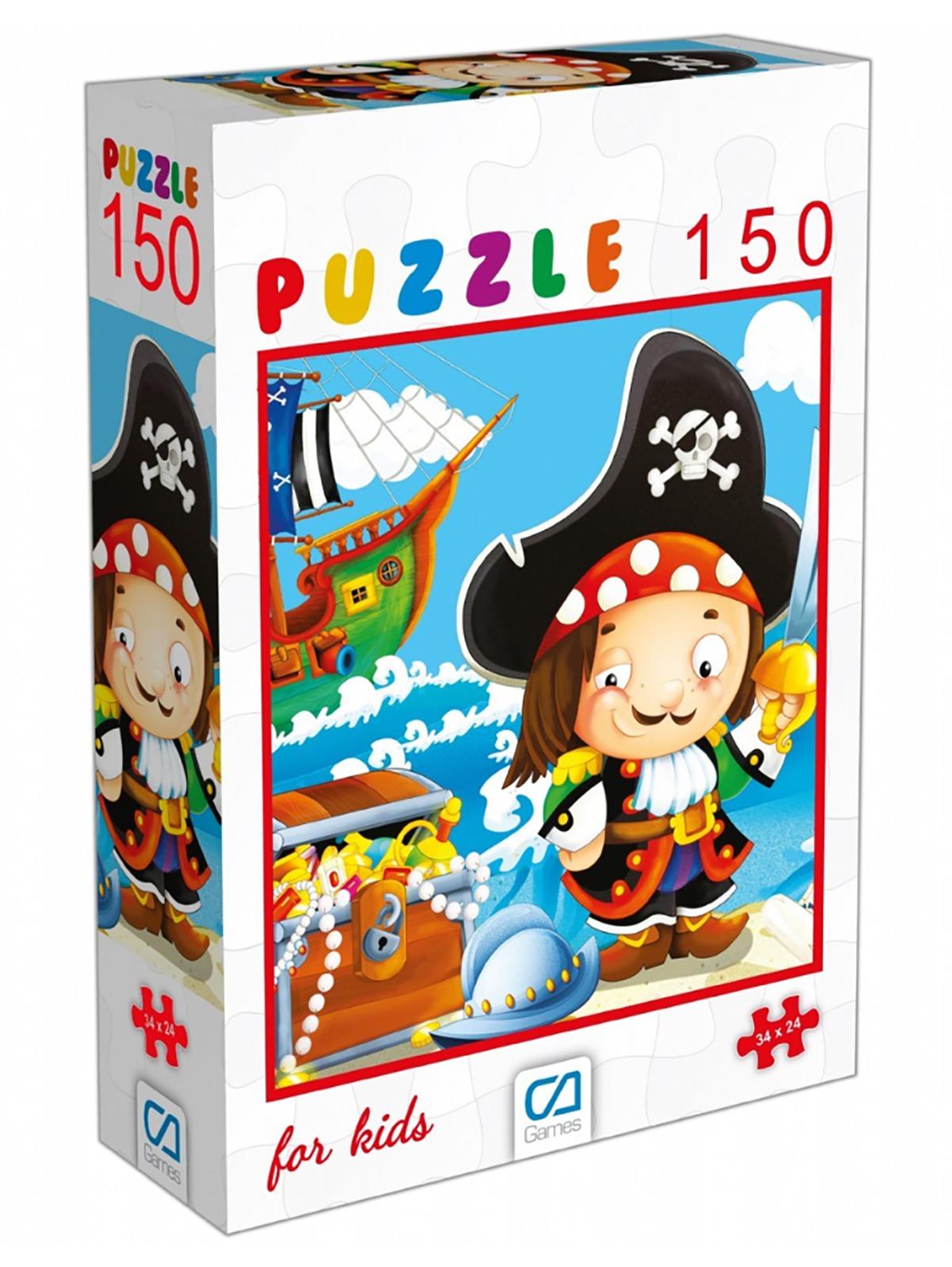 CA Oyuncak Korsan Puzzle 150 Parça Çok Renkli