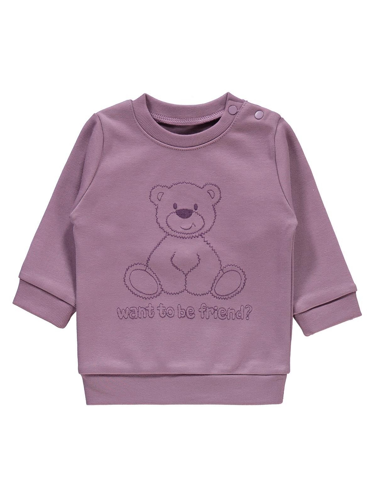 Civil Baby Kız Bebek Sweatshirt 6-18 Ay Lila