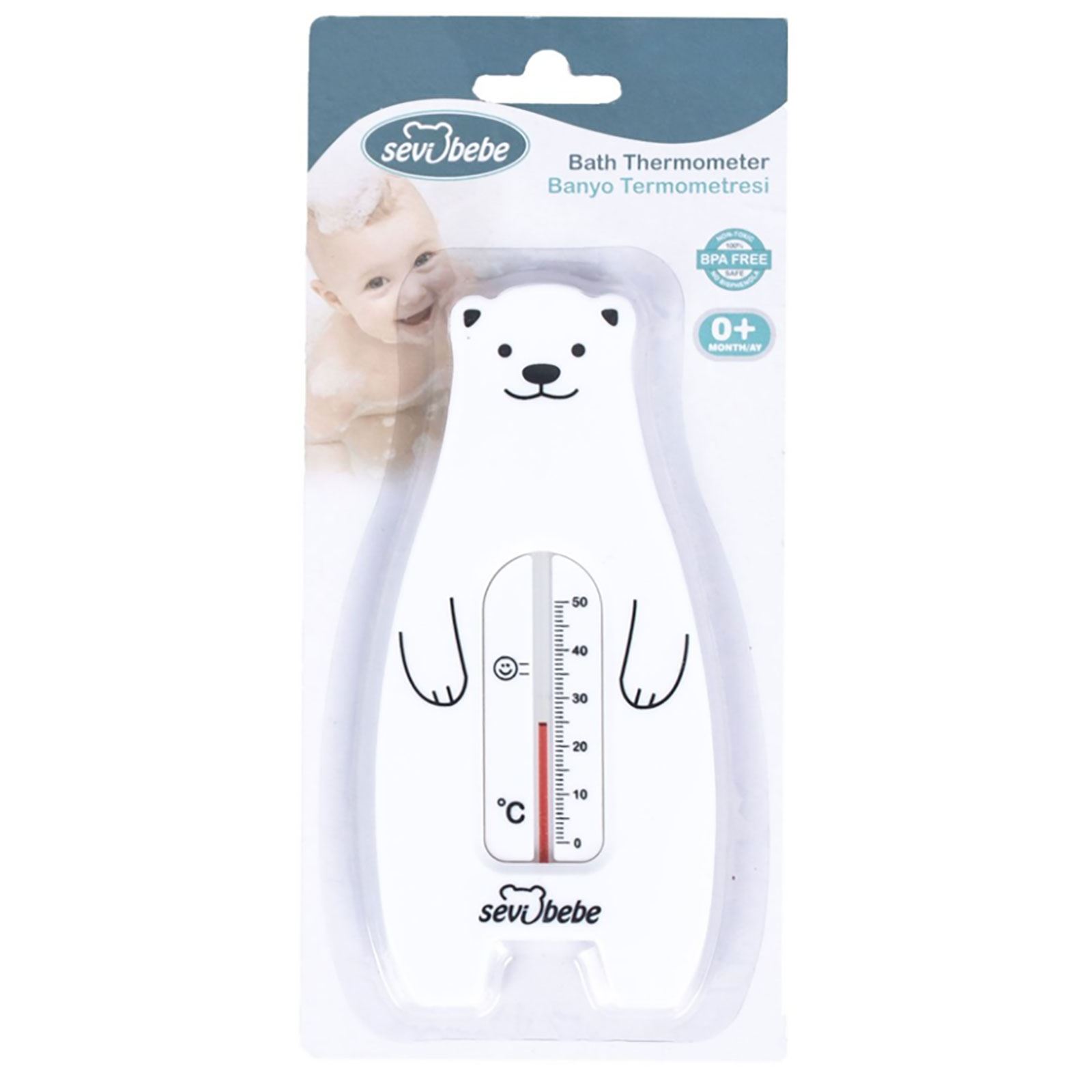 Sevi Bebe Banyo ve Oda Termometresi Beyaz
