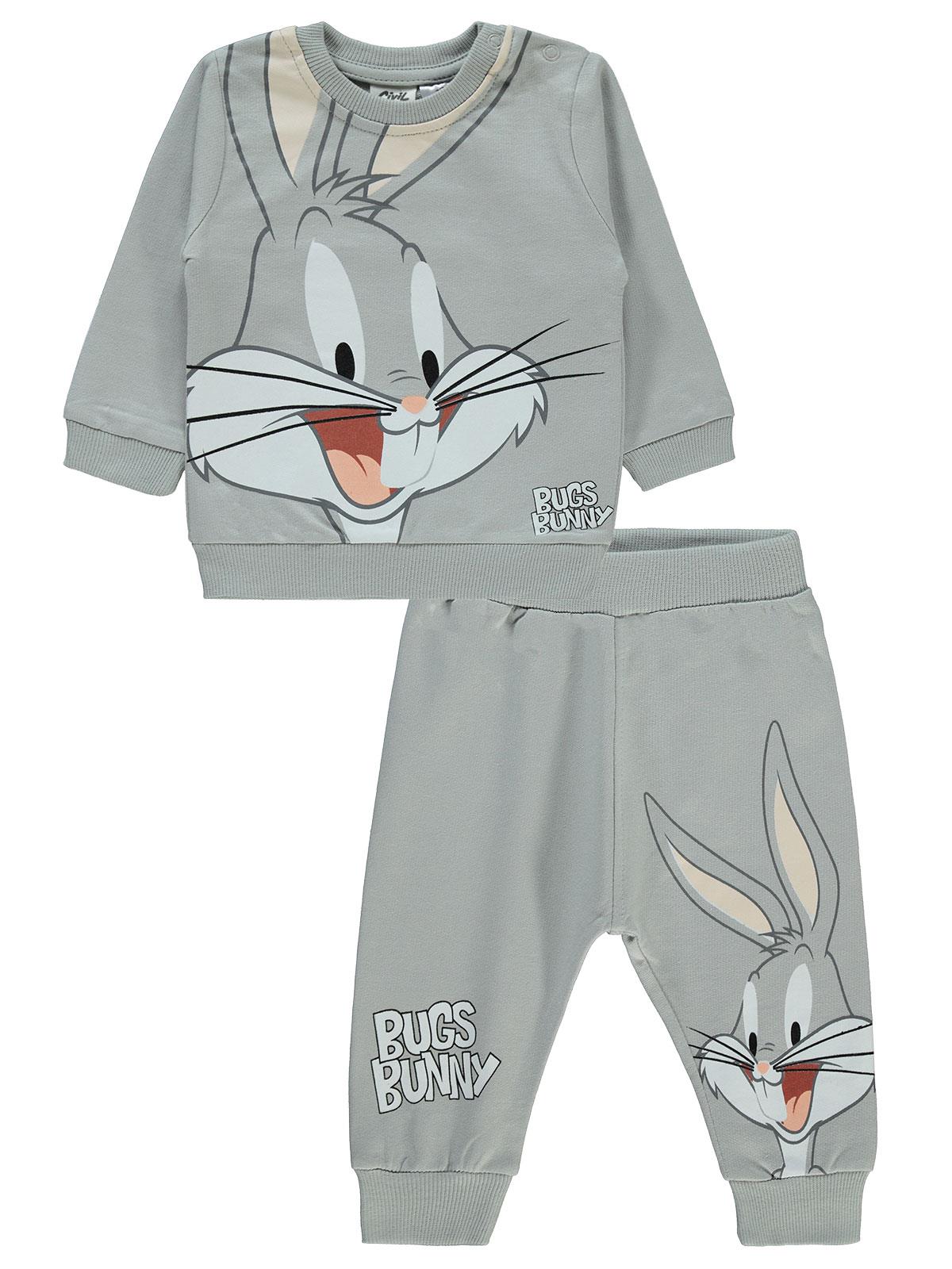 Bugs Bunny Bebek Takım 6-18 Ay Gri