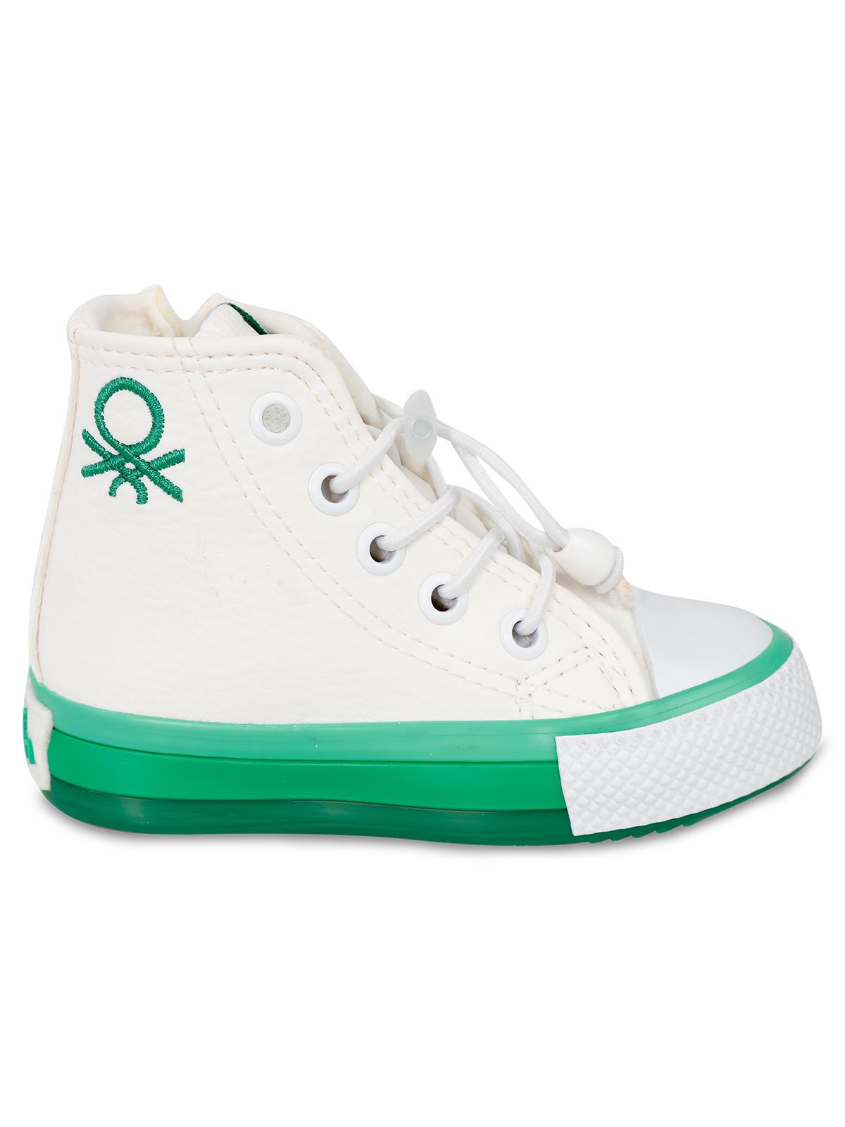 Benetton Erkek Çocuk Spor Ayakkabı 22-25 Numara Beyaz