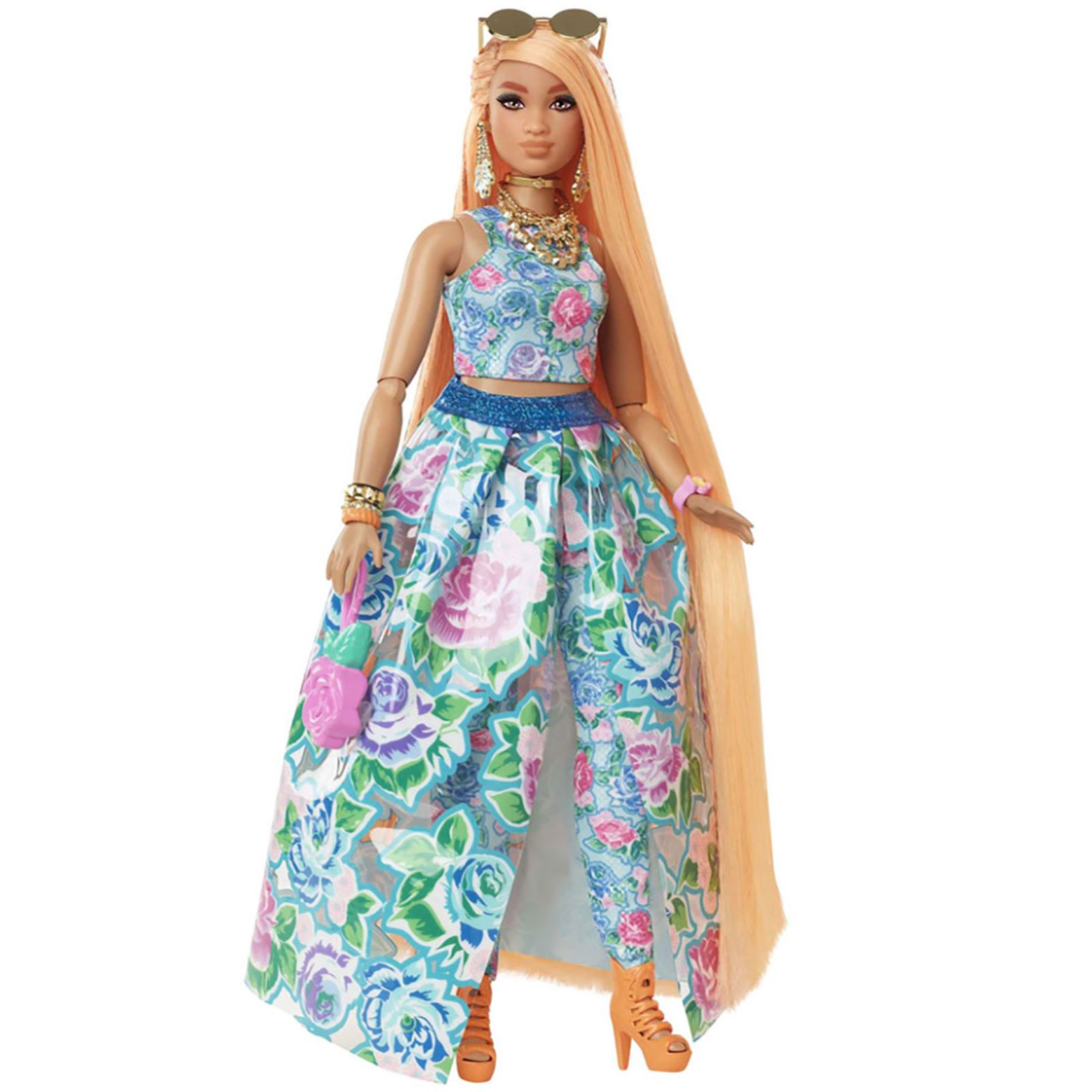 Barbie Extra Fancy - Çiçekli Kostümlü Bebek Yeşil