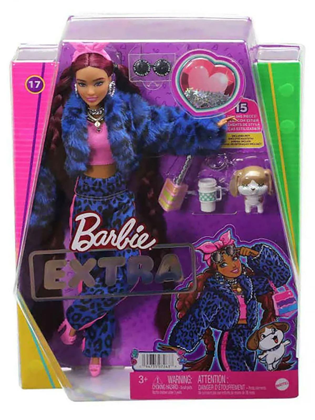 Barbie Extra - Pembe Bandanalı Bebek Mavi