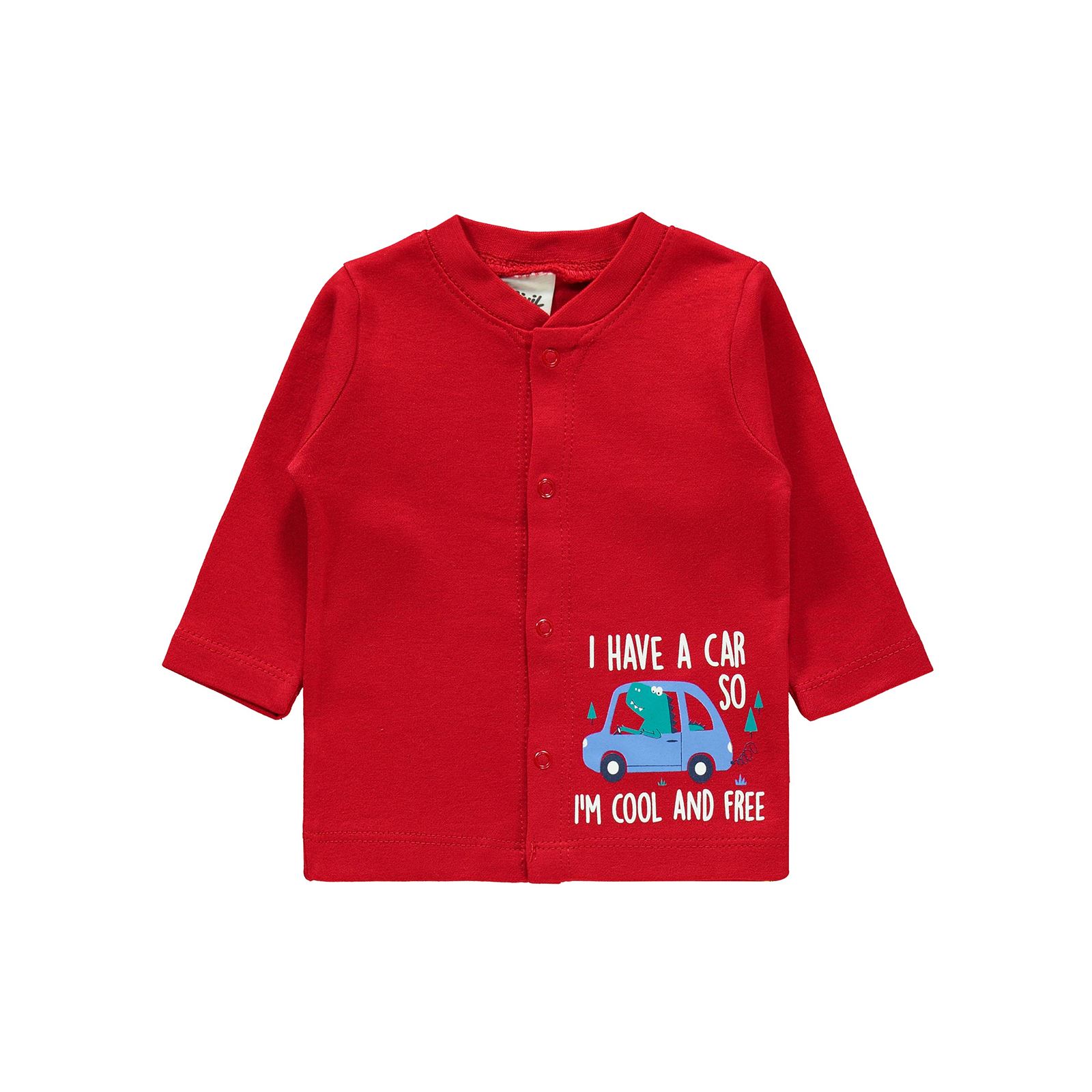 Civil Baby Erkek Bebek Pijama Takımı 1-6 Ay Kırmızı