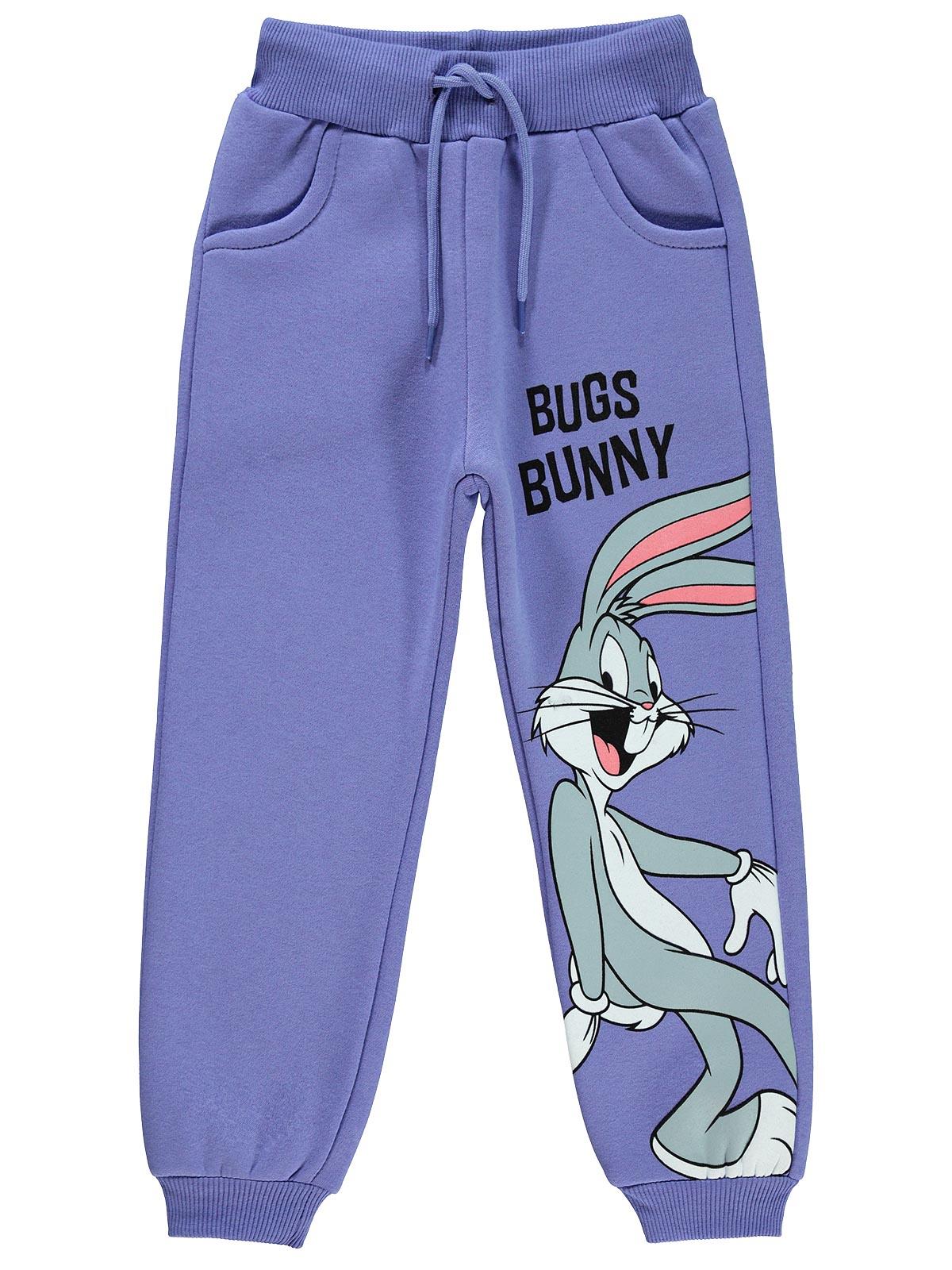 Bugs Bunny Kız Çocuk Eşofman Altı 10-13 Yaş Mor