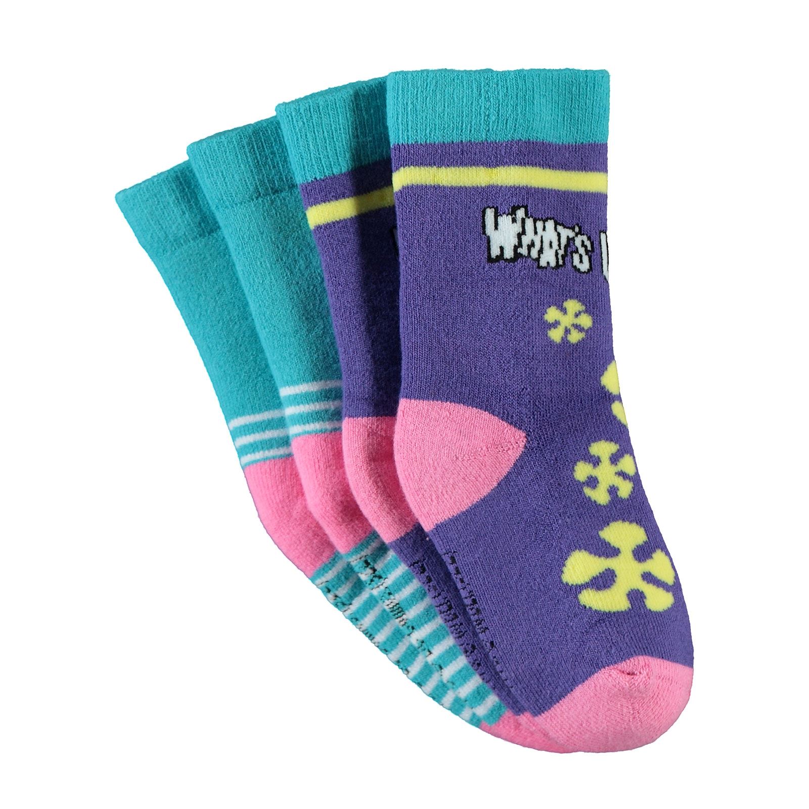 Bugs Bunny Kız Çocuk 2'li Havlu Çorap Set 3-11 Yaş Mor