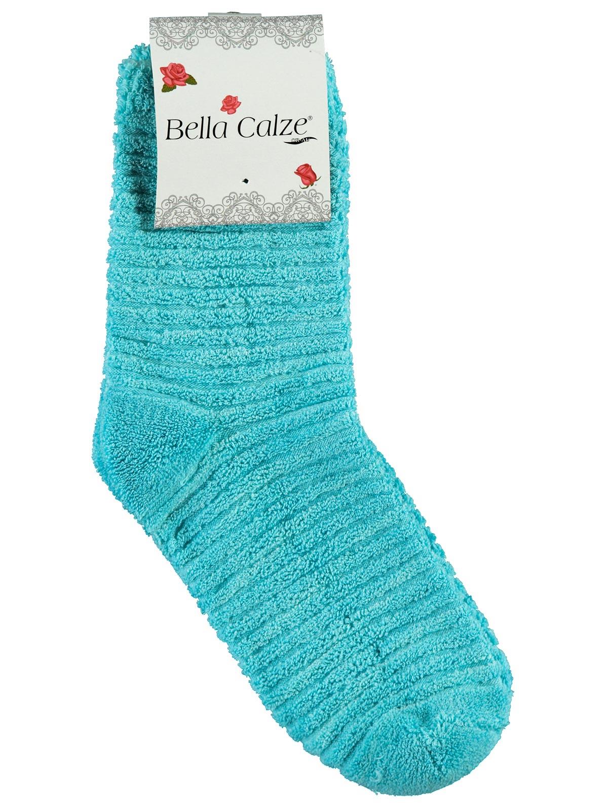 Bella Calze Kız Çocuk Ters Havlu Soket Çorap 36-40 Numara Turkuaz